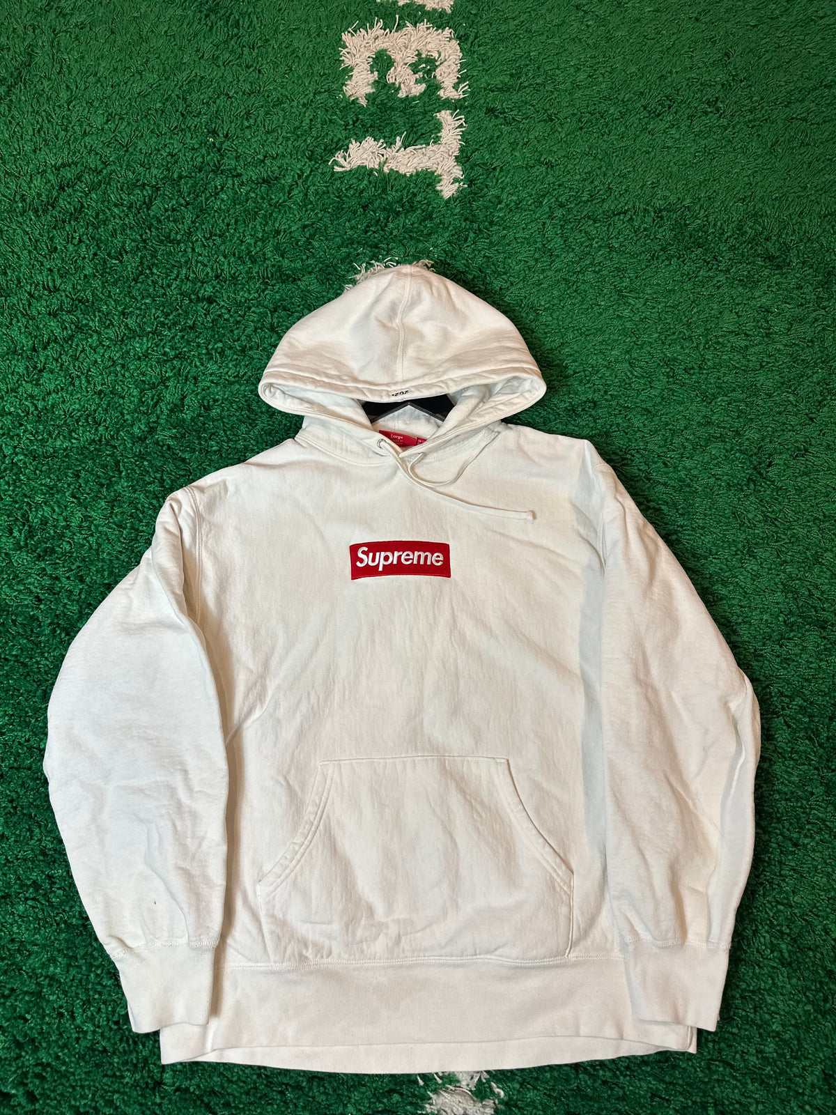 Supreme Box Logo Hoodie White Size Large