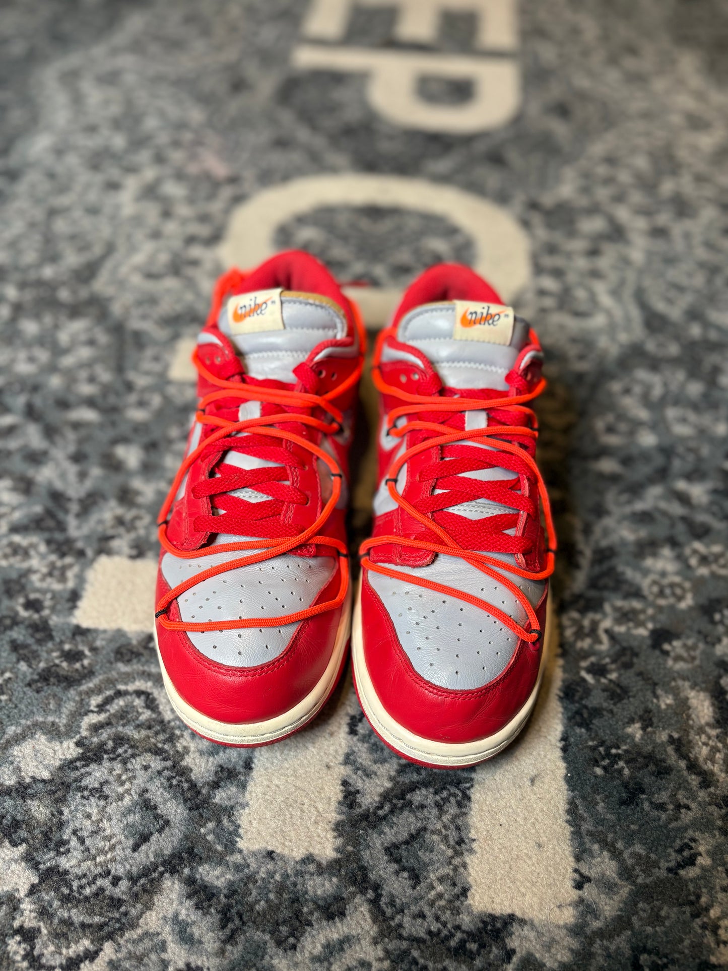 Nike Dunk Low “Off White University Red” PO RB SIZE 9