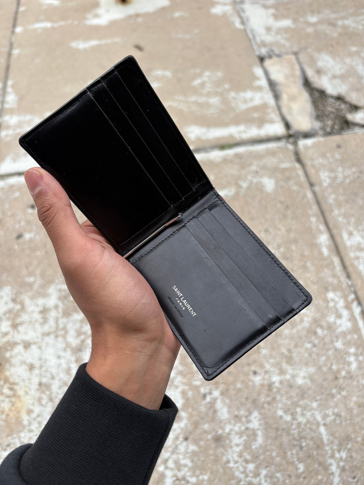 YSL Black Wallet