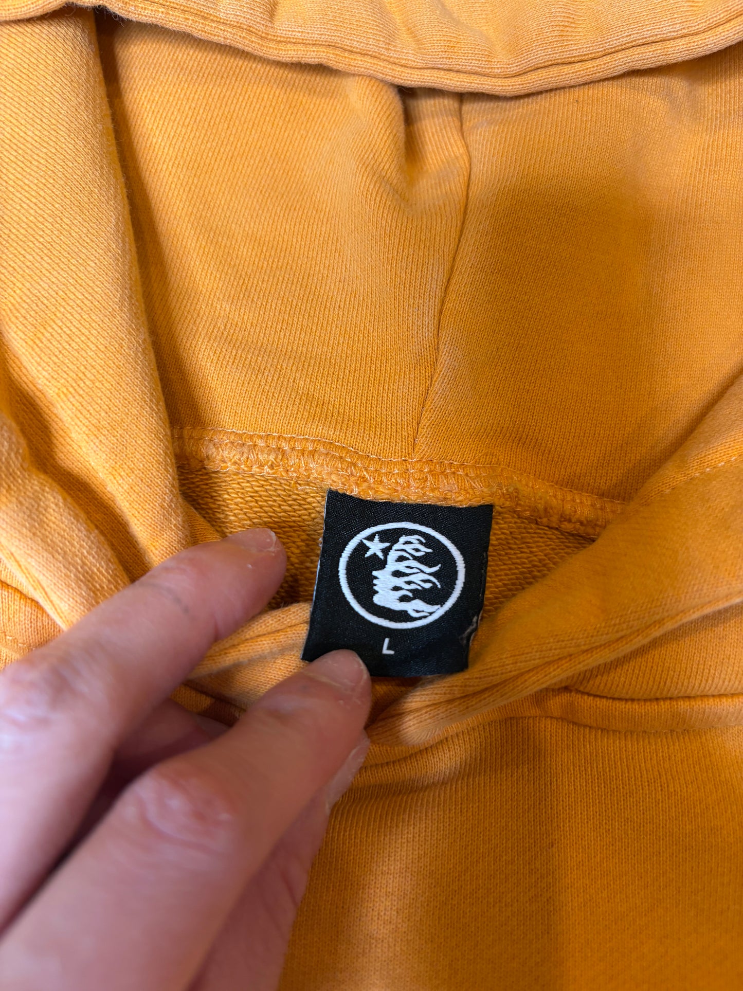 Hellstar Hoodie Orange Size Large