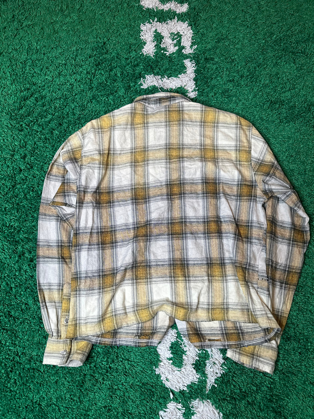 Vale Rhinestone Flannel Tan Size Large