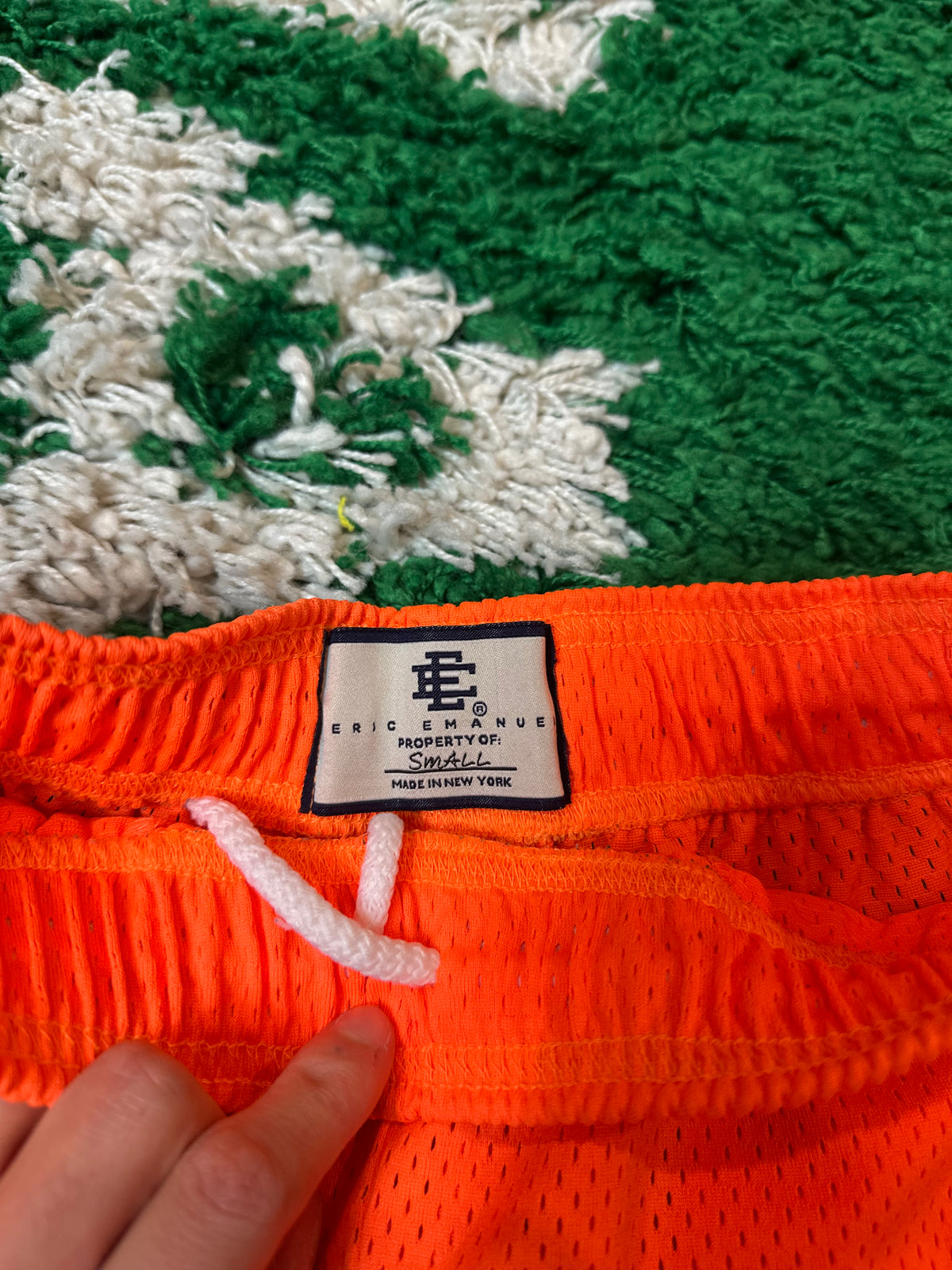 Eric Emmanuel Shorts Orange Size Small