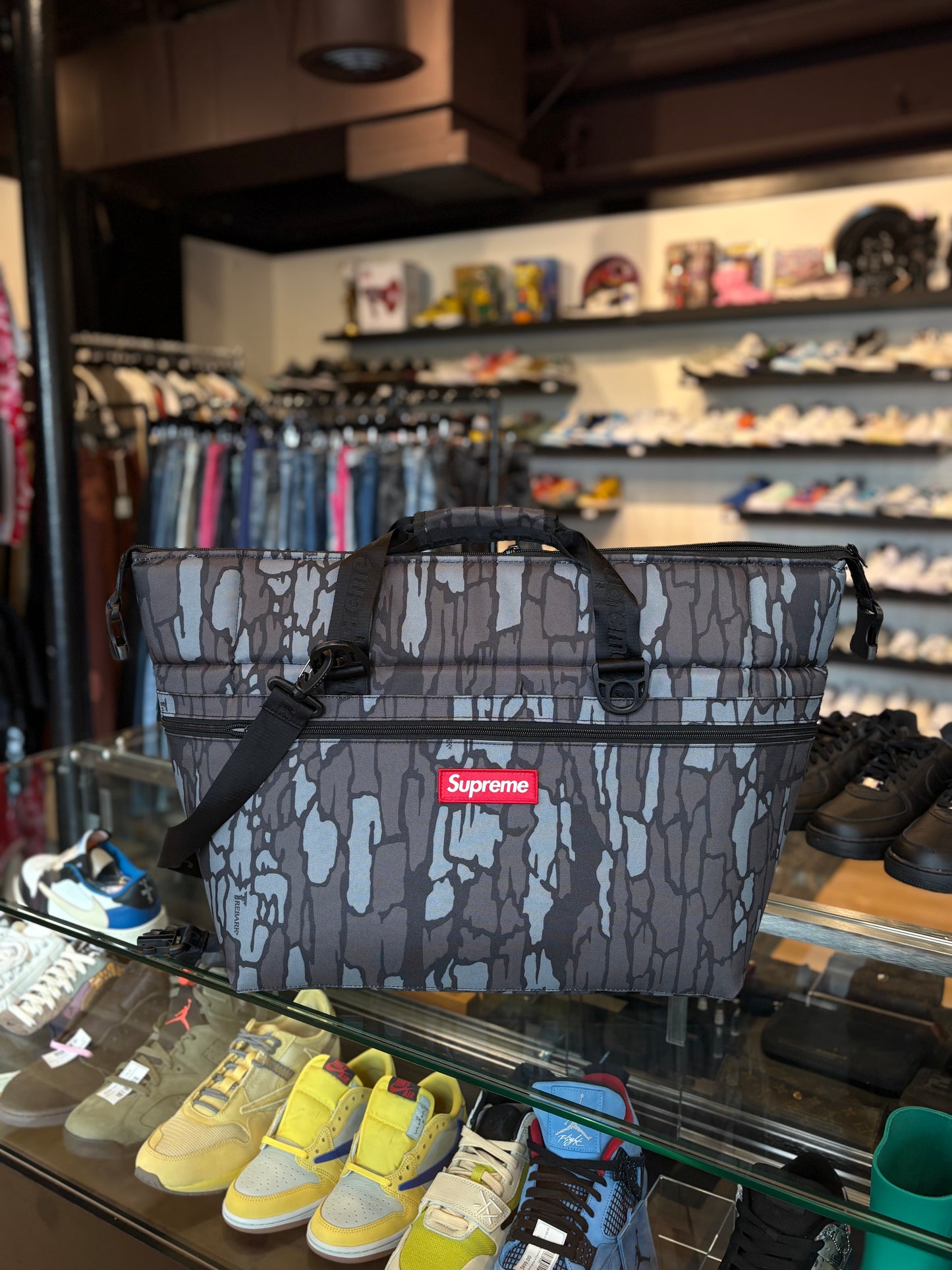 Supreme Grey Camo Cooler