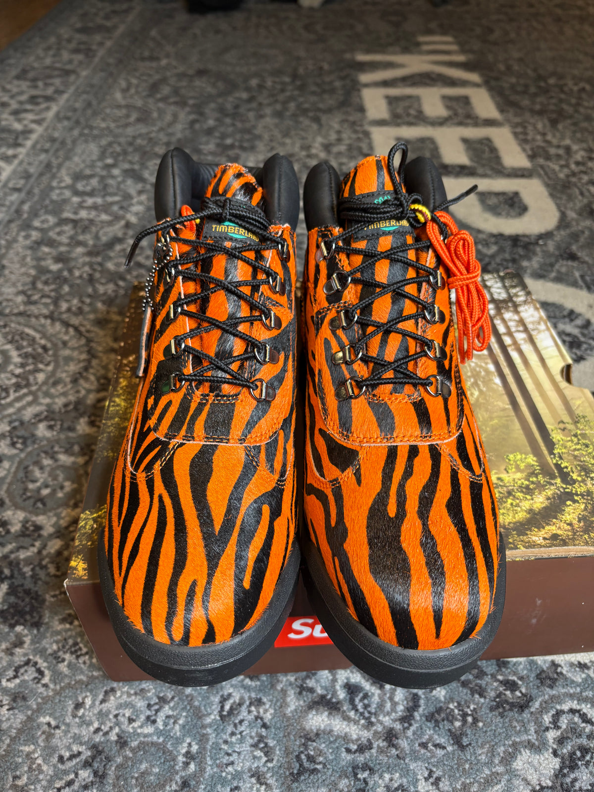 Timberland Field Boot Mid Lace Up “Supreme Tiger” Clean Og Size 10.5