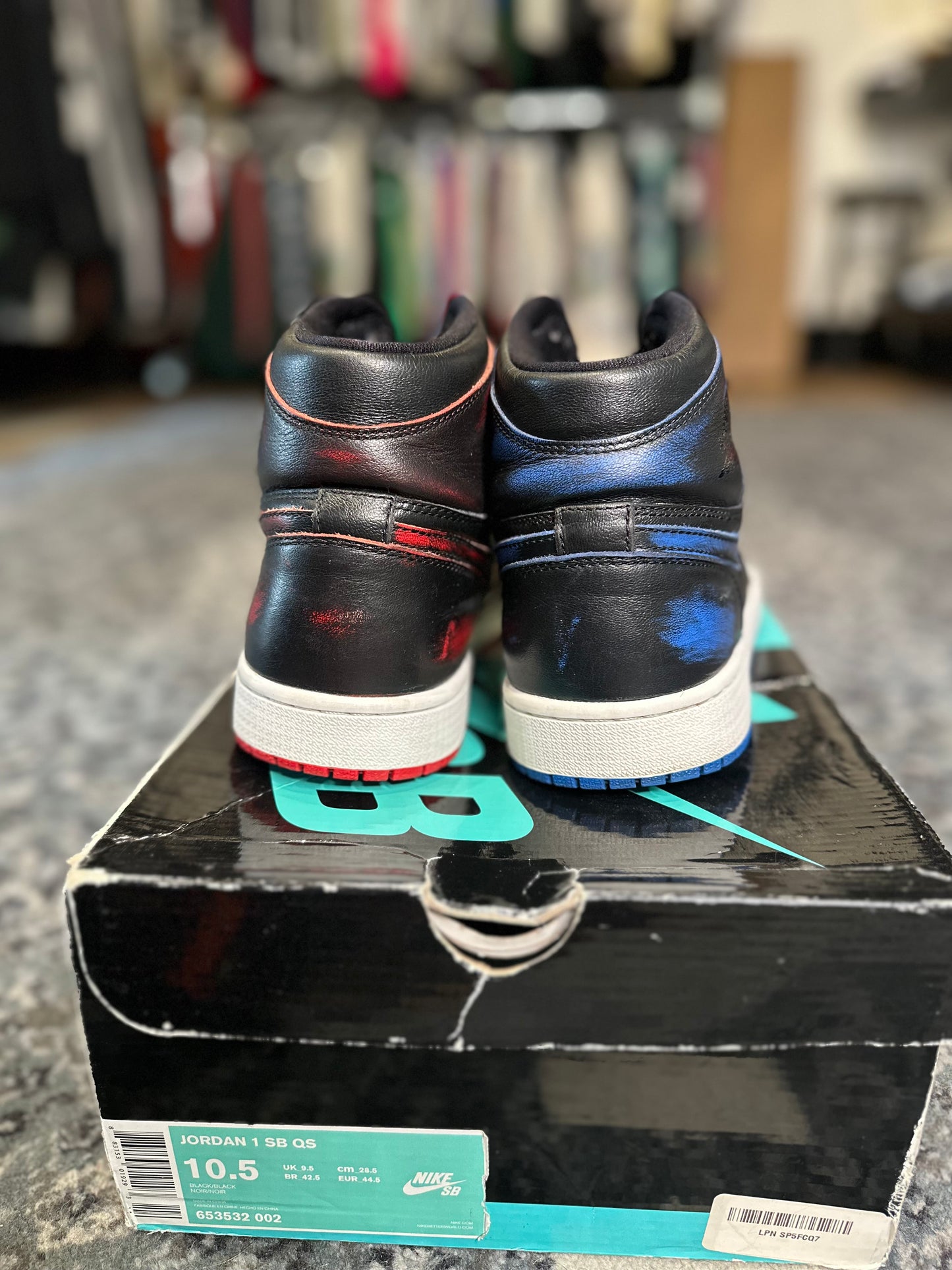 Jordan 1 Retro High SB “Lance Mountain Black” Sz 10.5 PO OG