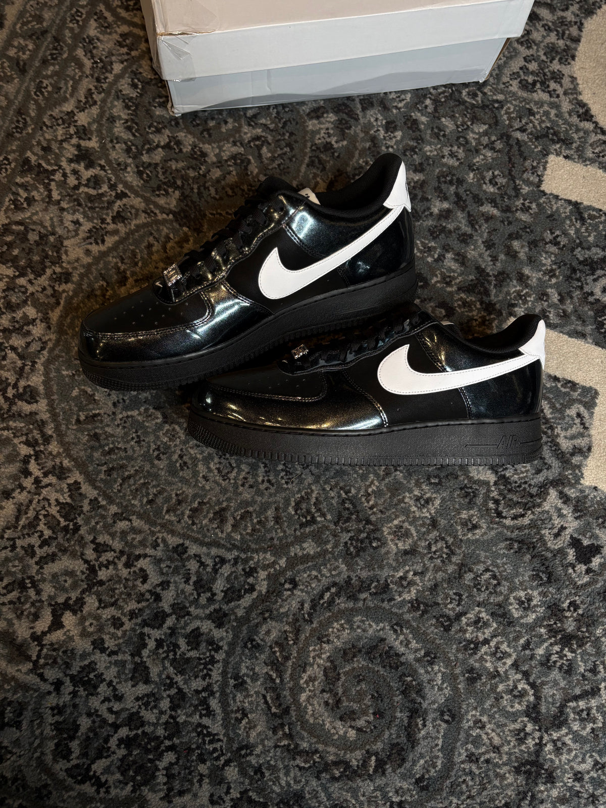 Air Force 1 Low “07 LV8 “Glam Rock Black White”  Vnds Og Size 13