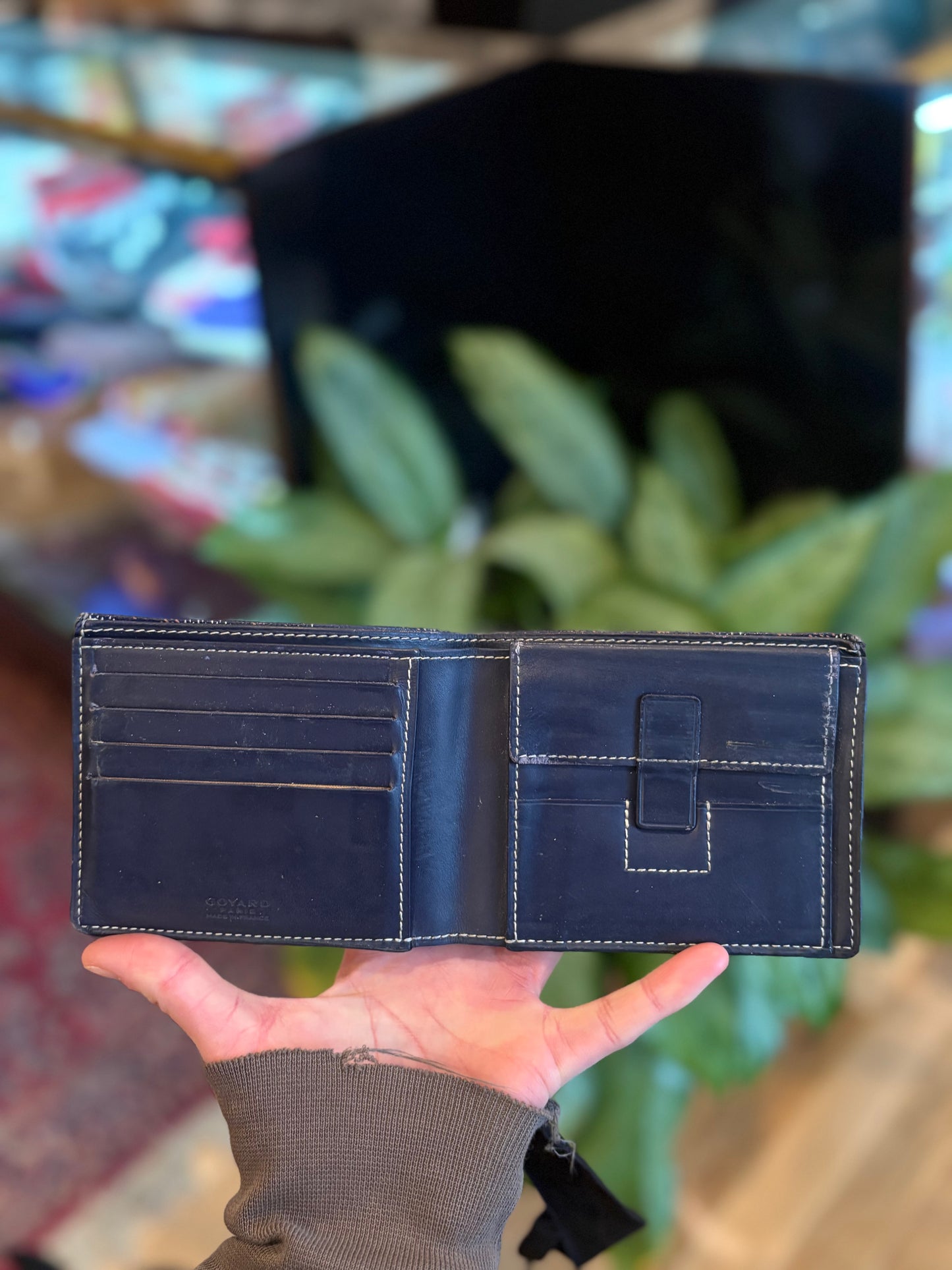 Goyard Navy Bifold Wallet