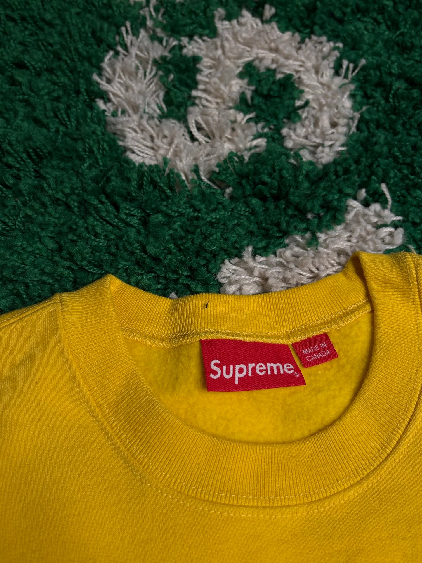 Supreme Crewneck Yellow DS Size Small