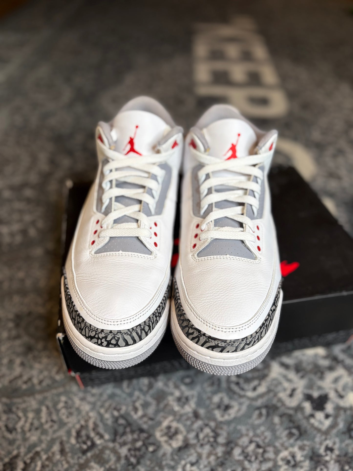Jordan 3 Retro “Fire Red” Clean Og Size 12