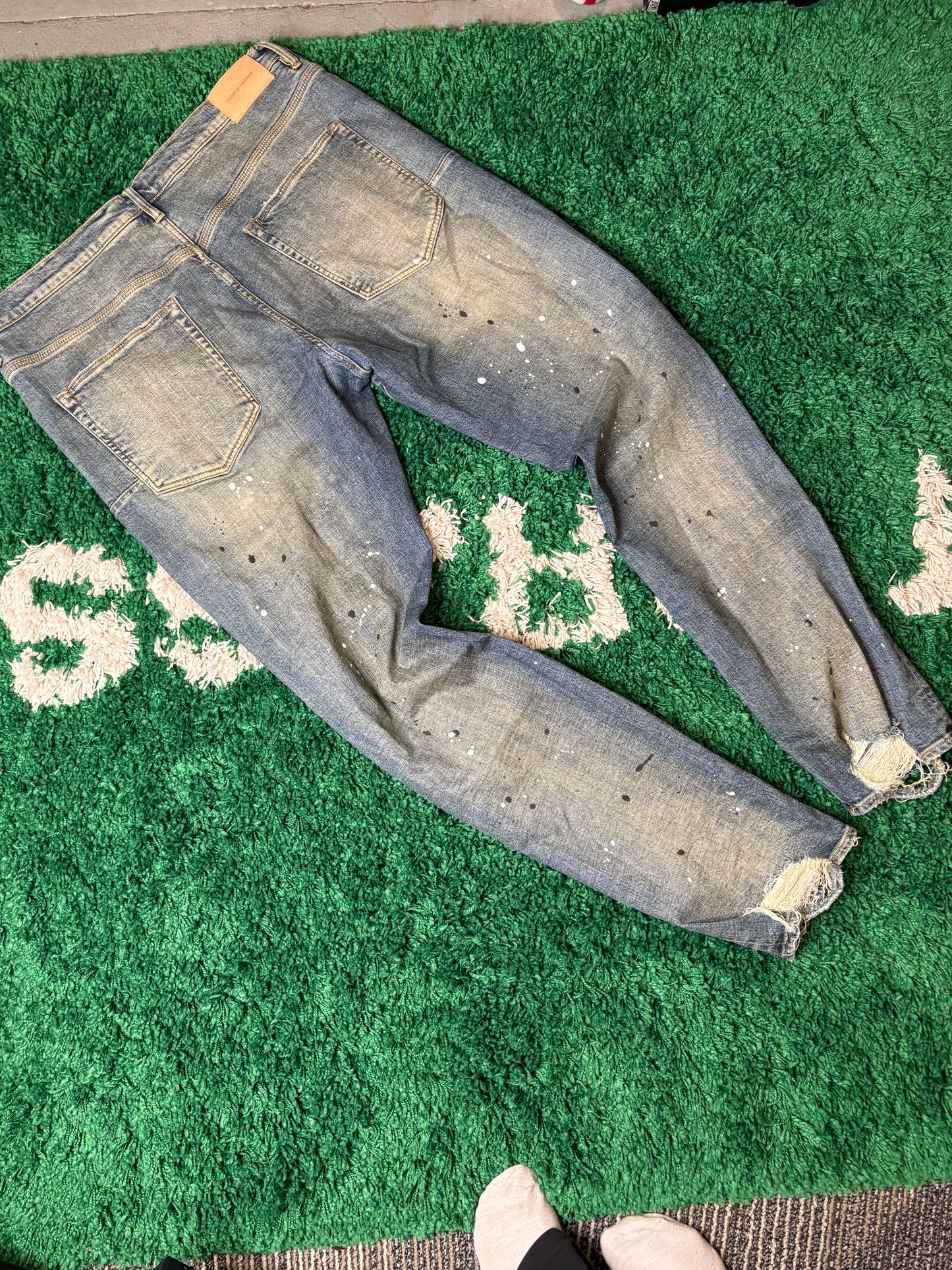 Purple Jeans Splatter Size 40