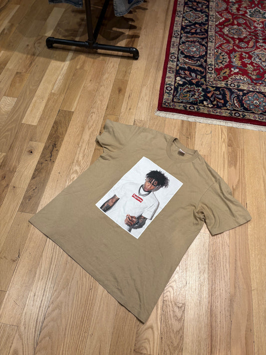Supreme NBA Youngboy Tee Tan Size Large