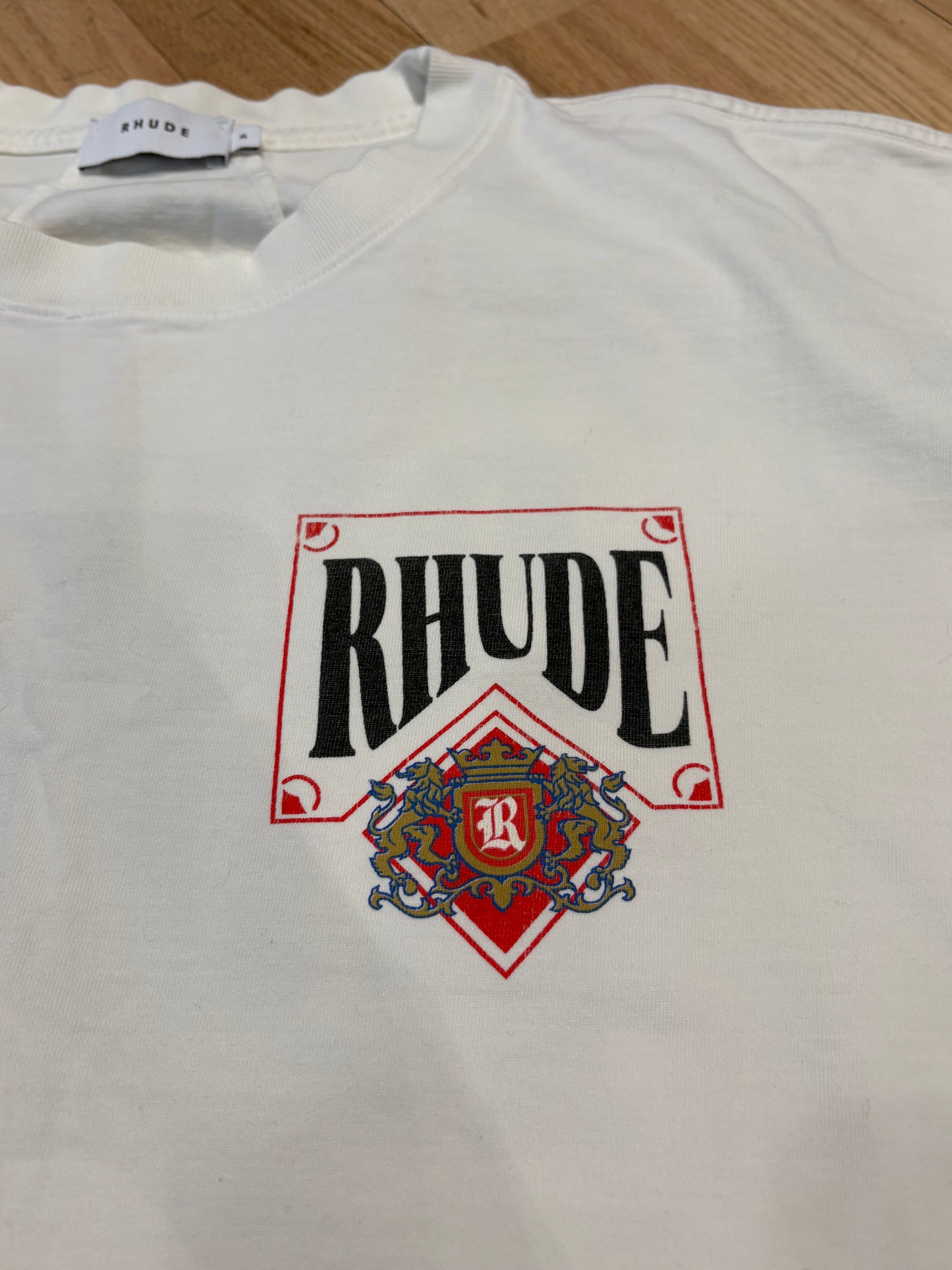 Rhude Logo Tee White Size XL