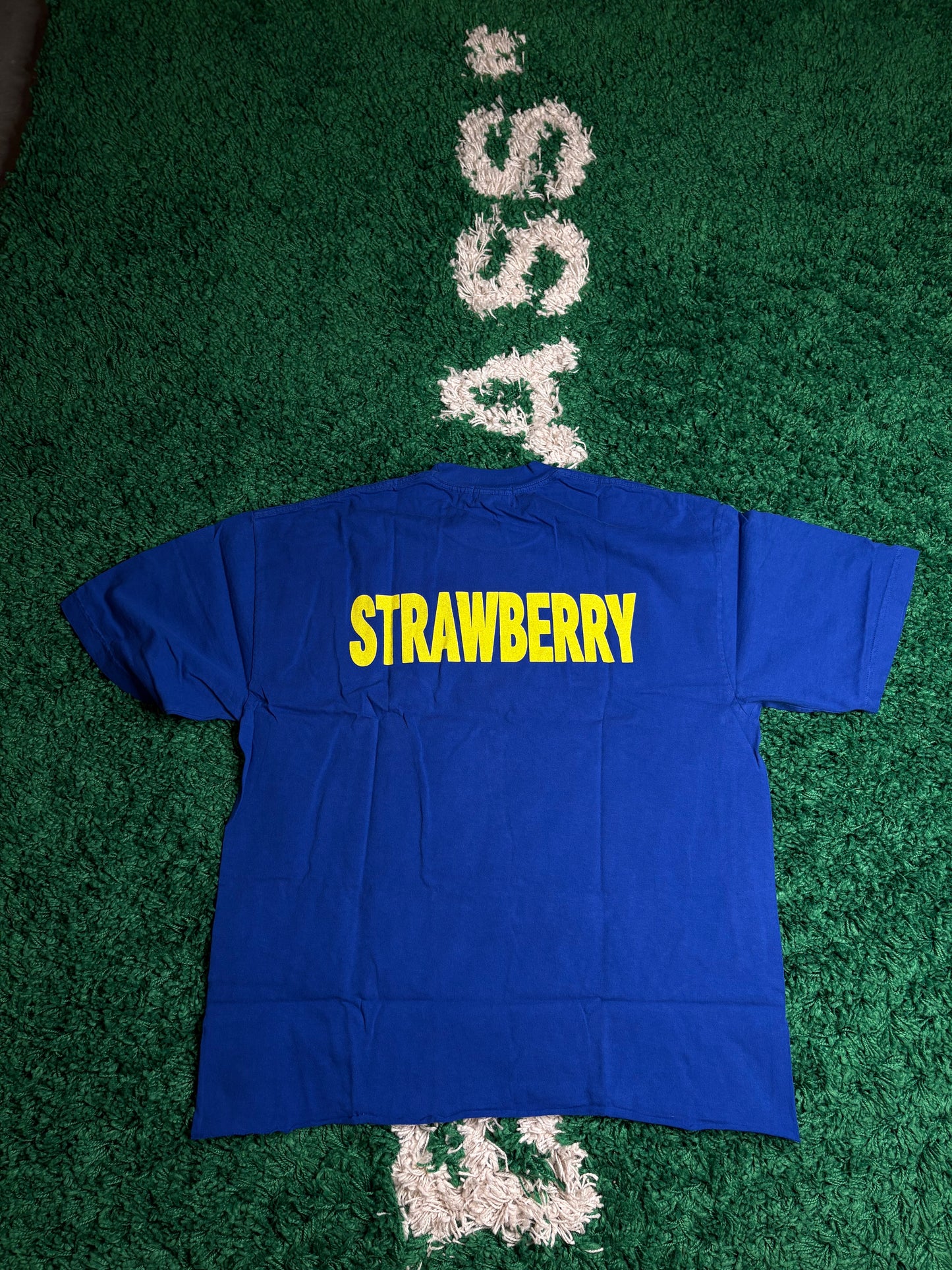 Strawberry Tee Blue Arabic DS Size Large