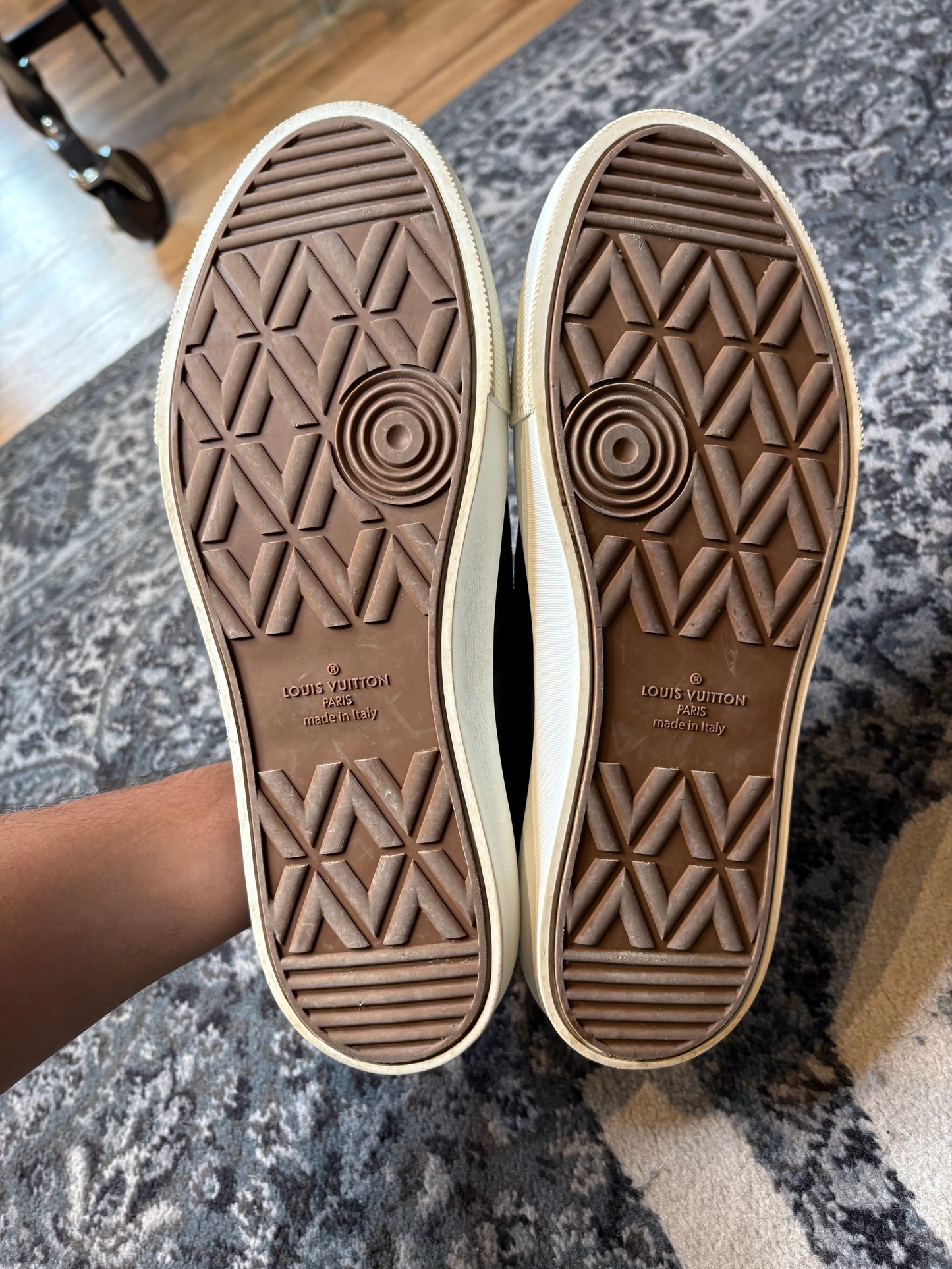 Louis Vuitton Monogram Canvas and Leather Low “Grey/Black” Clean Nb Size 11
