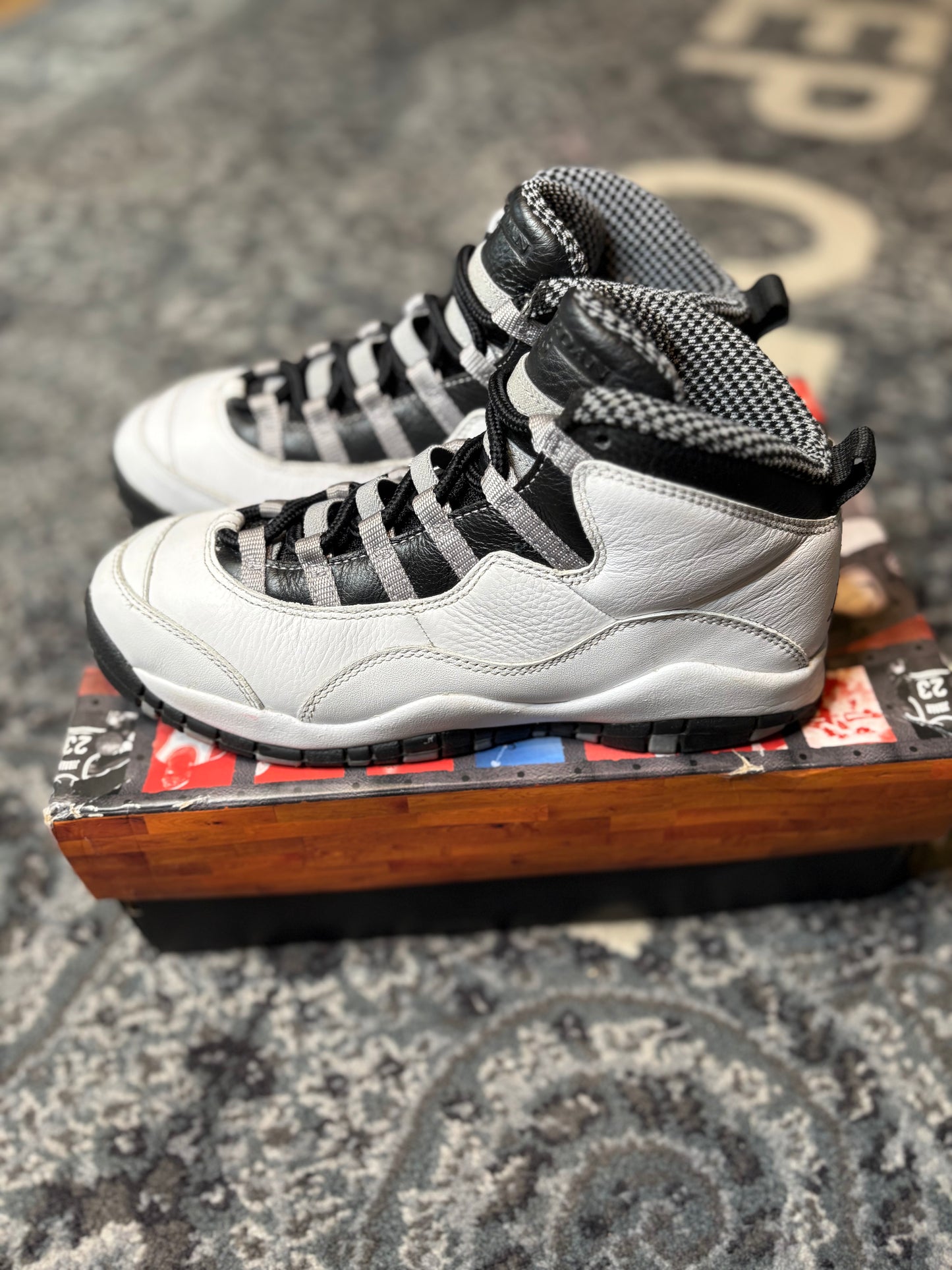 Jordan 10 Retro “Steel” Po Og Size 6.5Y