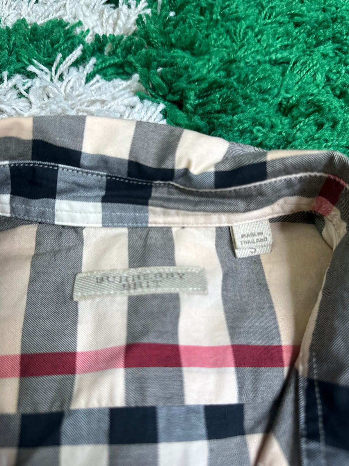 Burberry Plaid Button Down Size Small