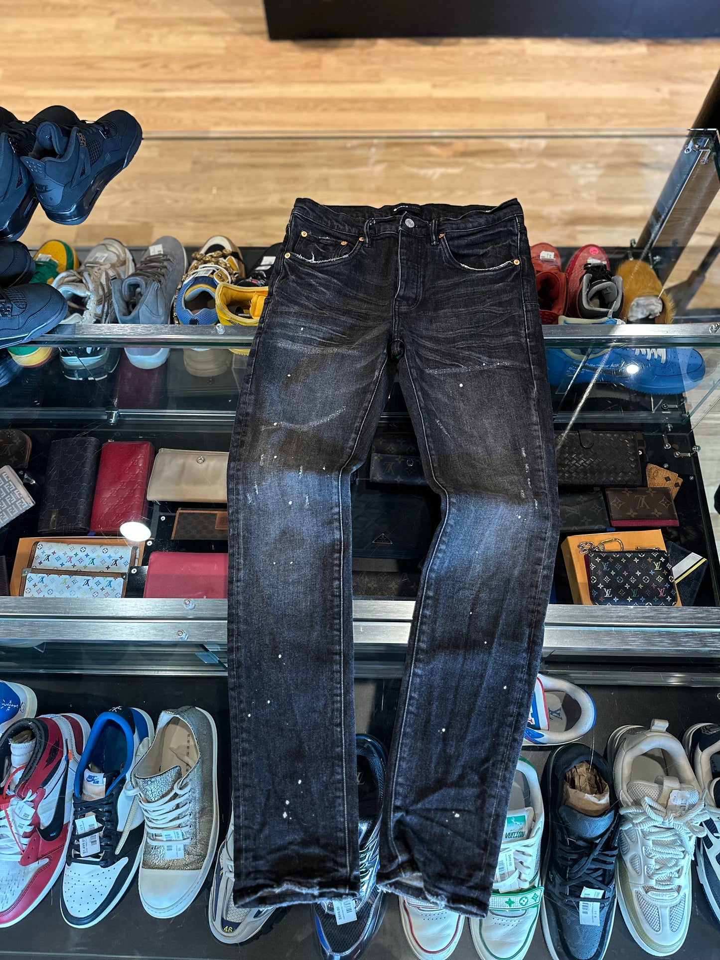 Purple Jeans Black Size 32