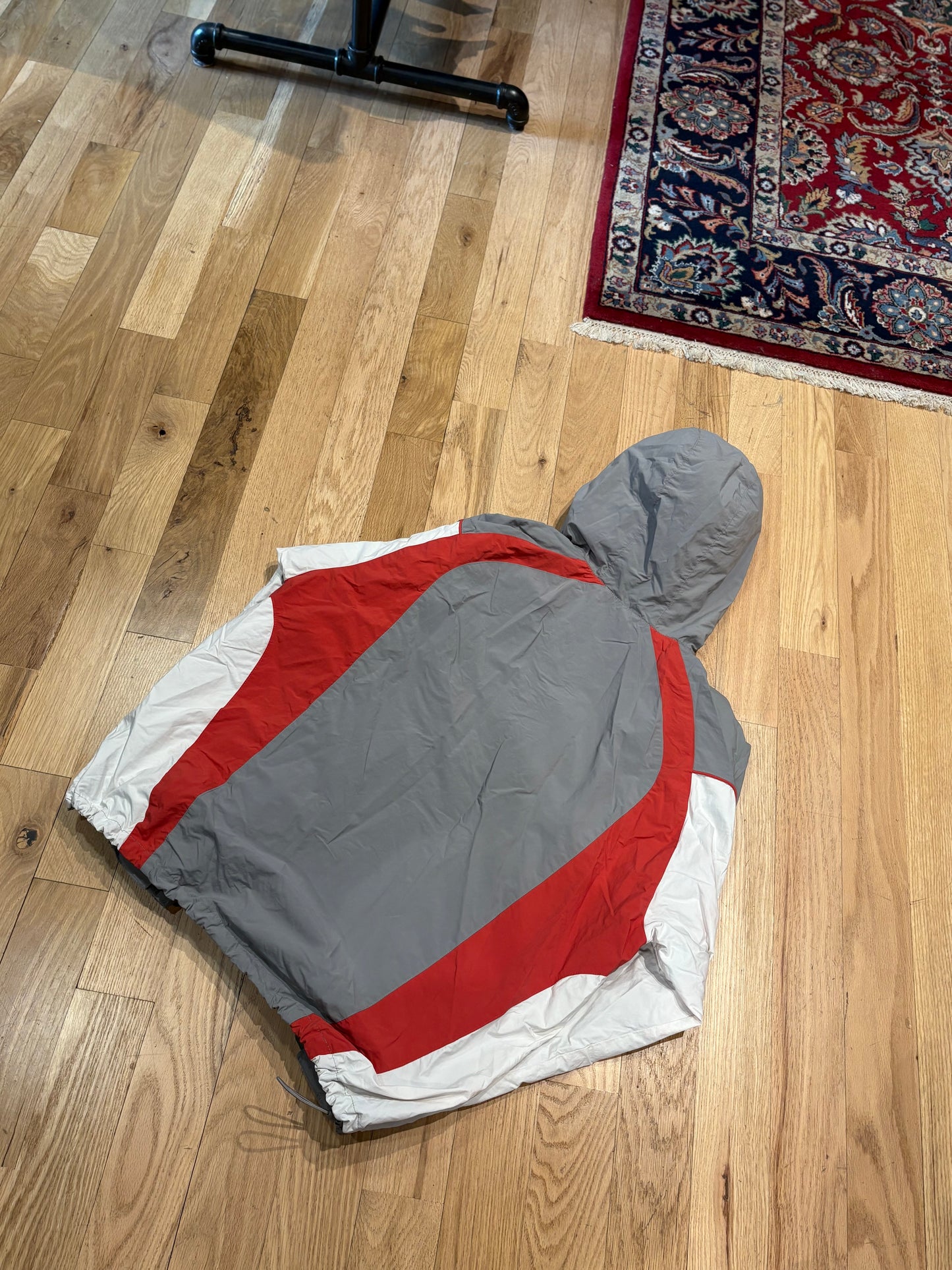 Supreme Gray/Red Panel Quarter Zip Size Large