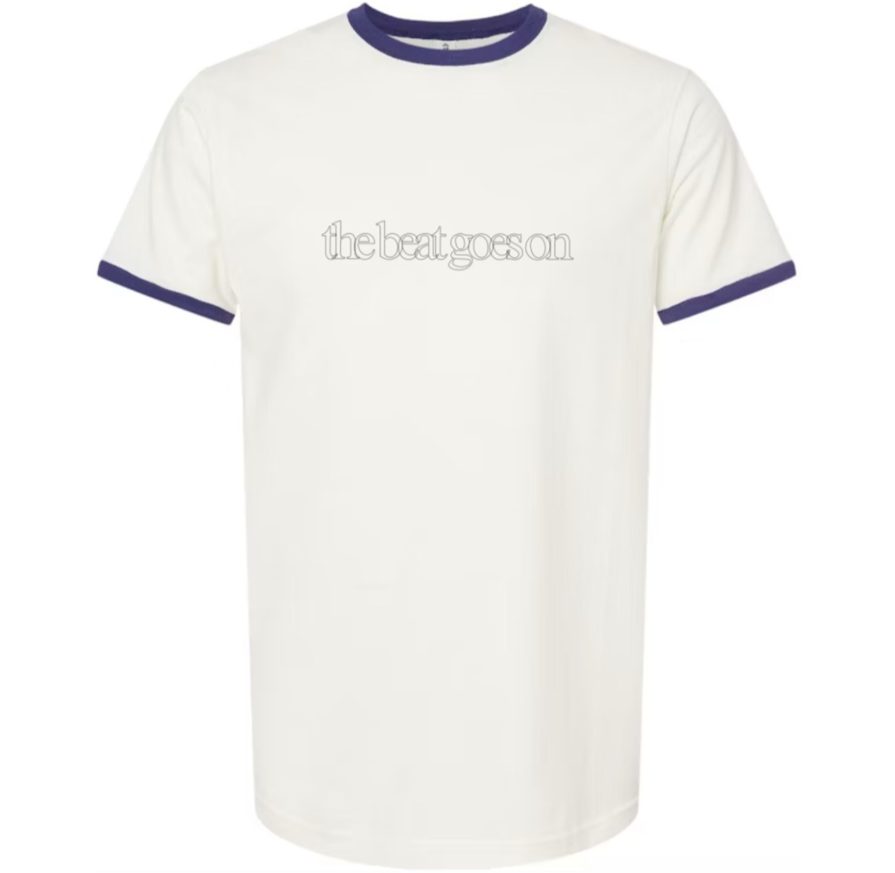 Golomb Tee White ‘the beat goes on’ Ringer