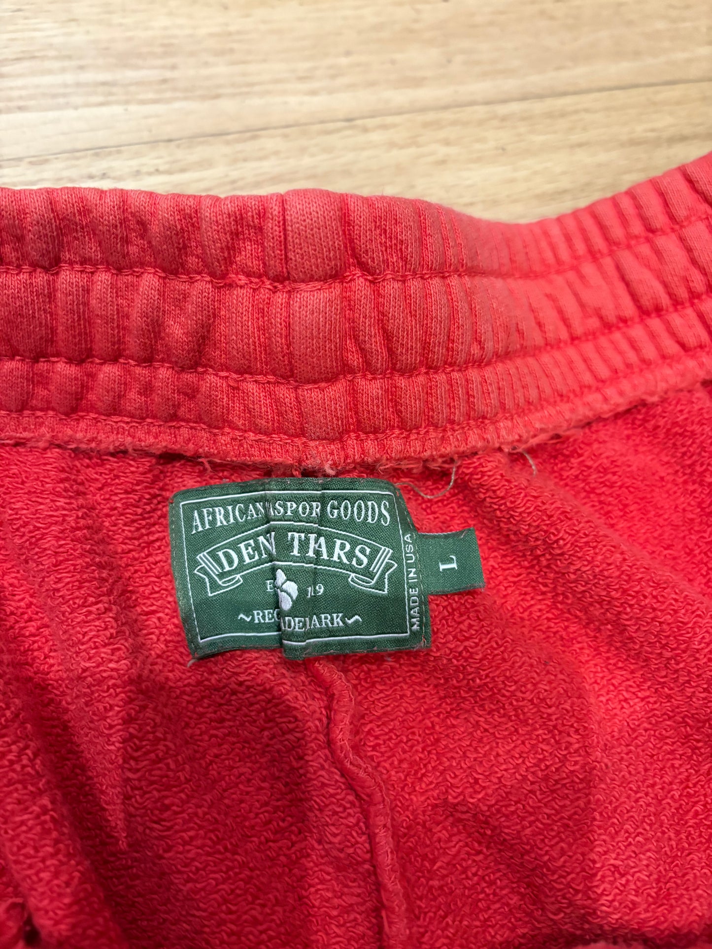 Denim Tears Sweat Shorts Red Size Large