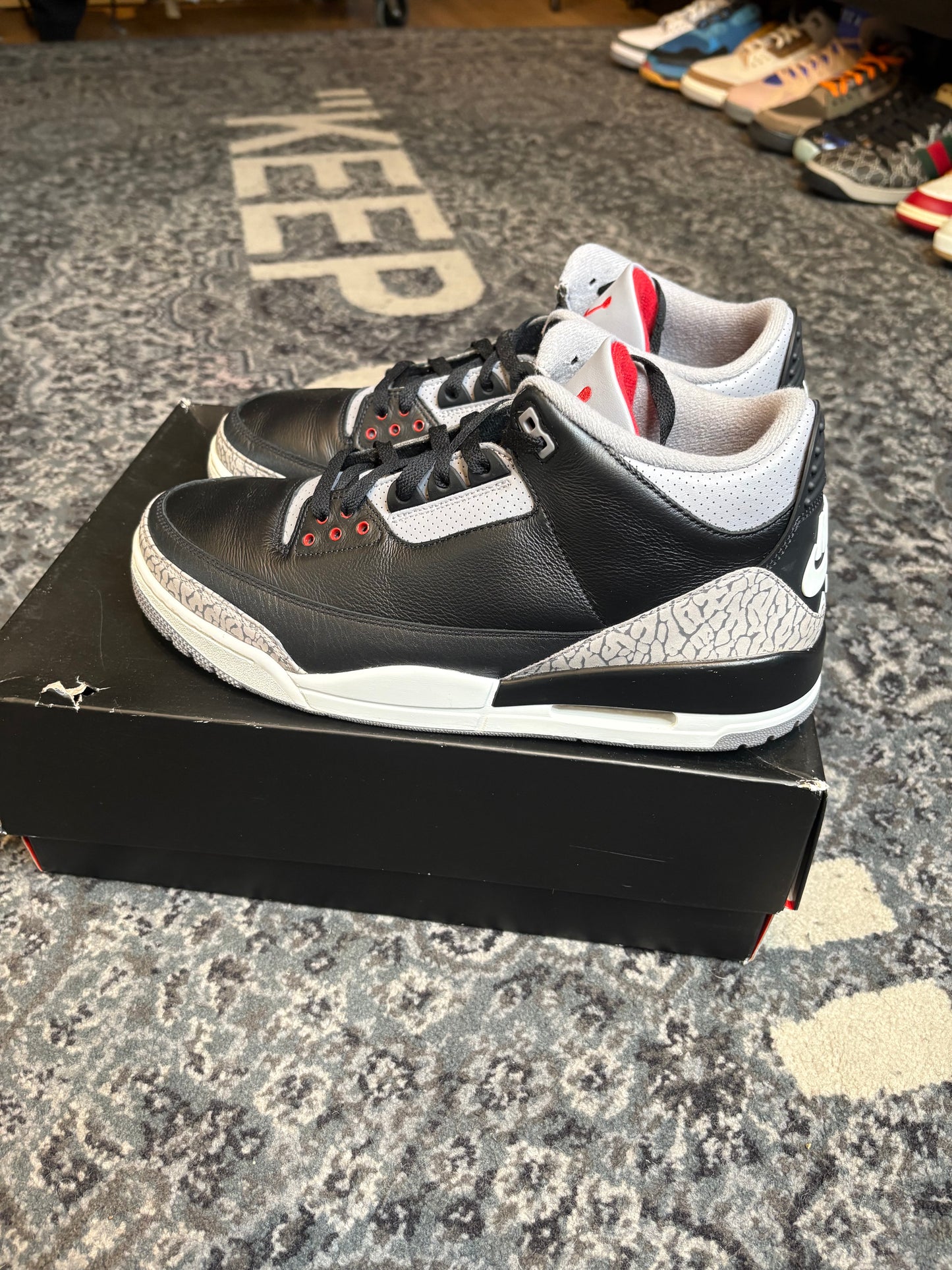 Jordan 3 Retro “Black Cement” Clean Rb Size 13