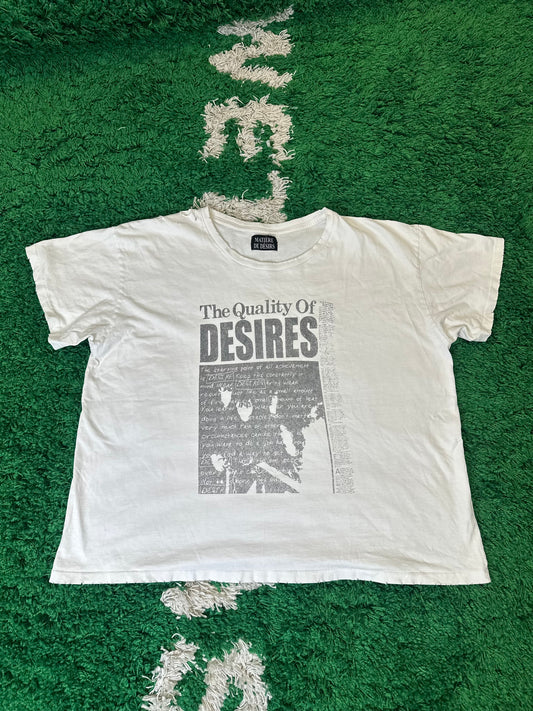 Matiere De Desirs Tee White Size XL