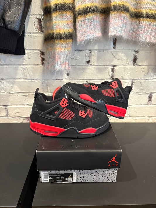 Jordan 4 Retro Red Thunder PO OG Size 4y