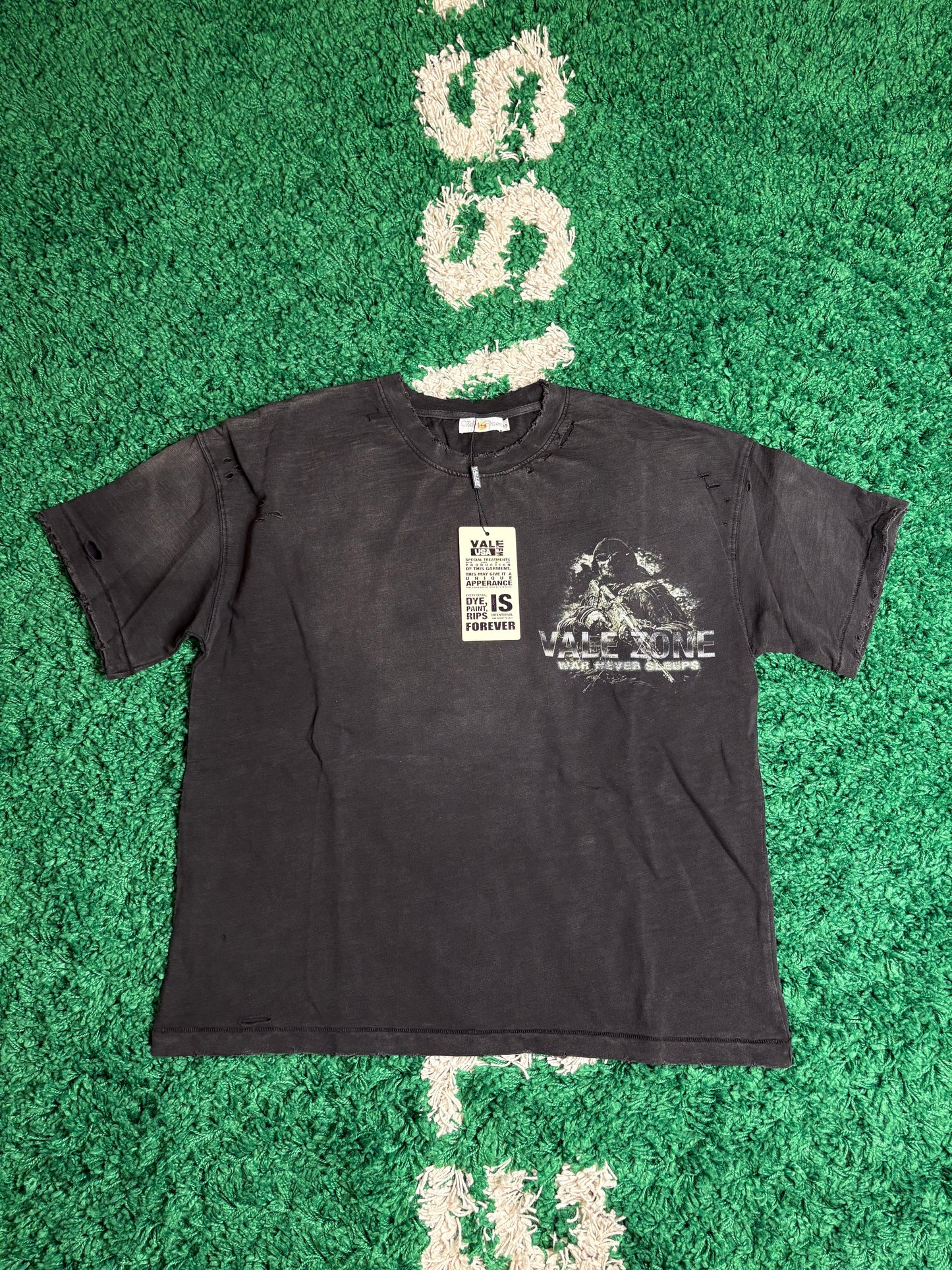 Vale Warrior Tee Black DS Size Small
