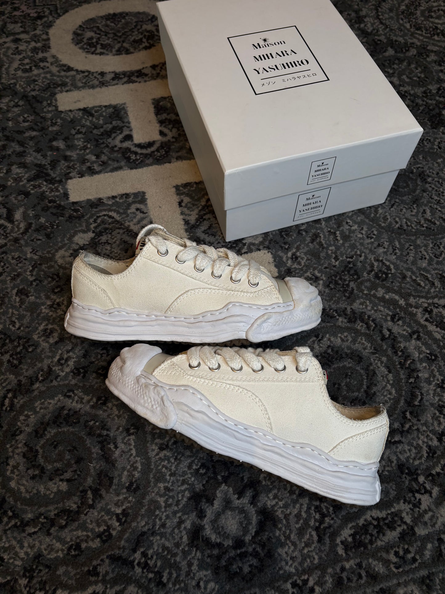 Maison Mihara Yasuhiro Hank OG Sole Canvas Low “White” Clean Og Size 8(41 EU)
