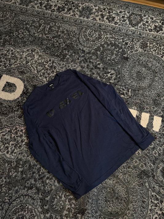 Diesel Long Sleeve Navy Size Medium