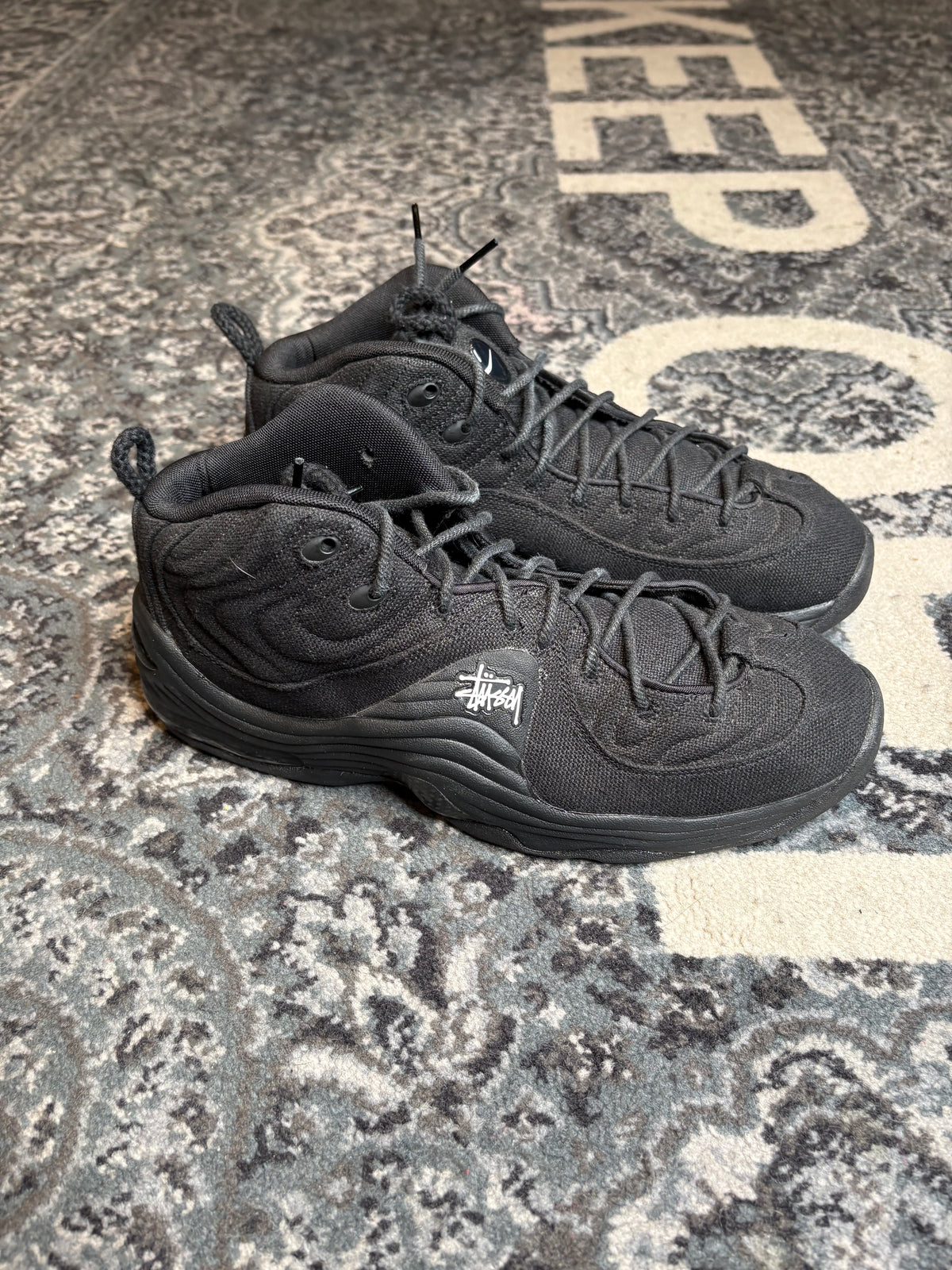 Nike Air Penny 2 “Stussy Black” Clean Nb Size 11.5