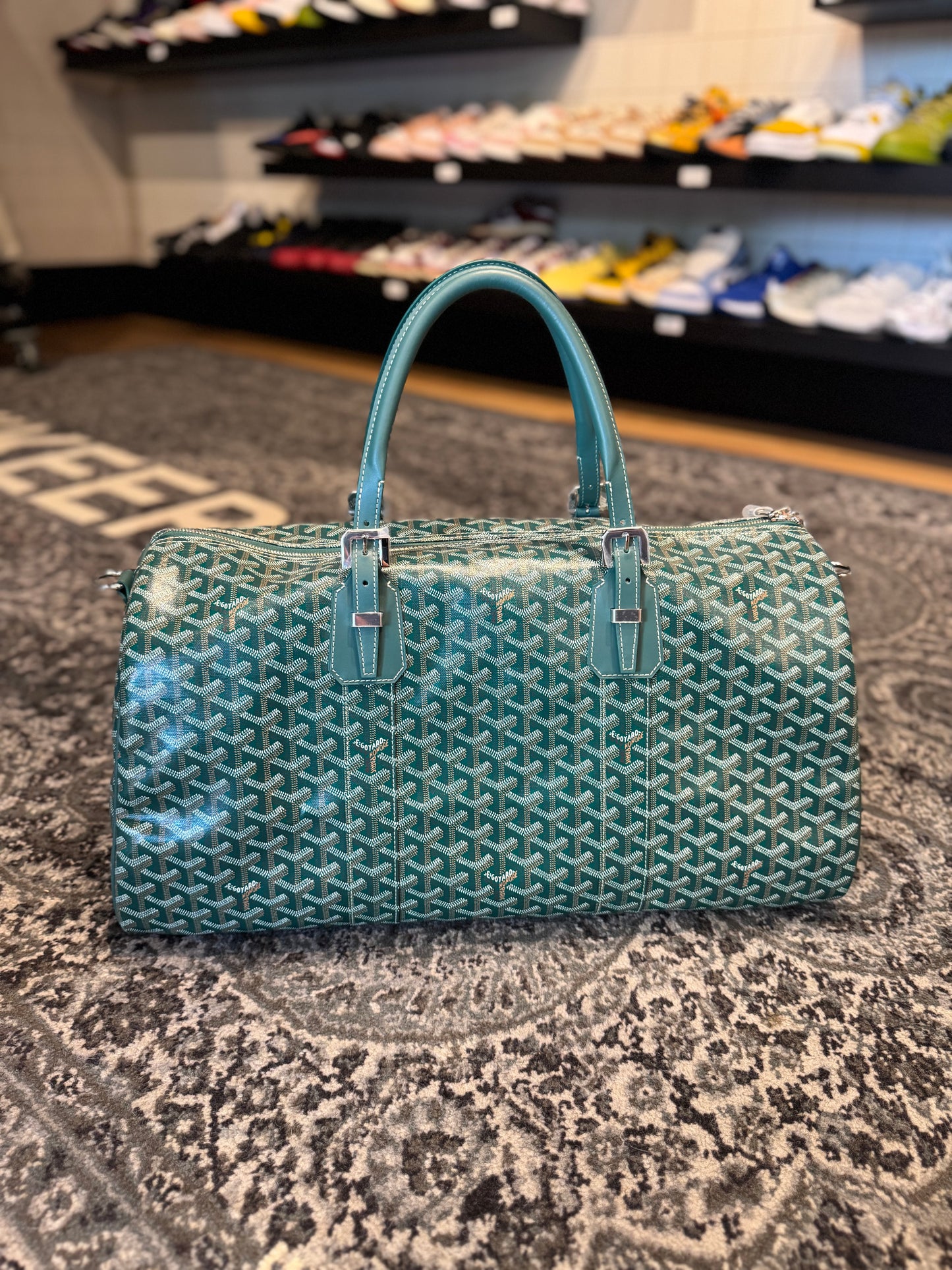 Goyard ‘Boston 50’ Duffle Bag Green