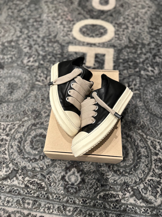 Rick Owens Low Top “Ramone” Jumbo Lace Clean NB Size 10 (43 EU)