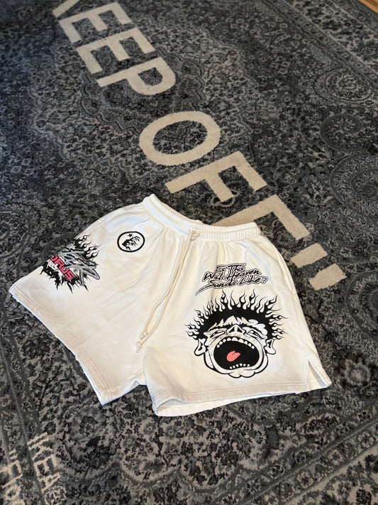 Hellstar White Shorts DS Size Medium