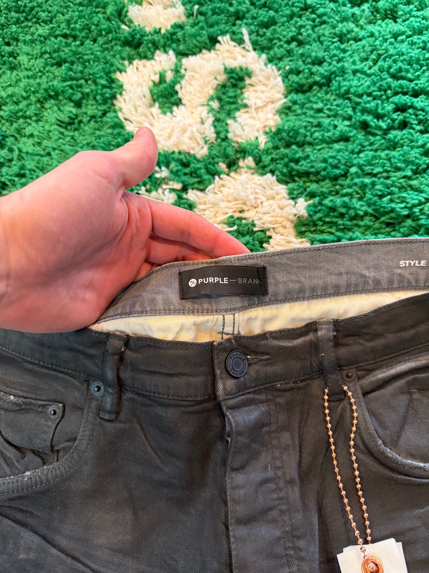 Purple Jeans Black Size 34