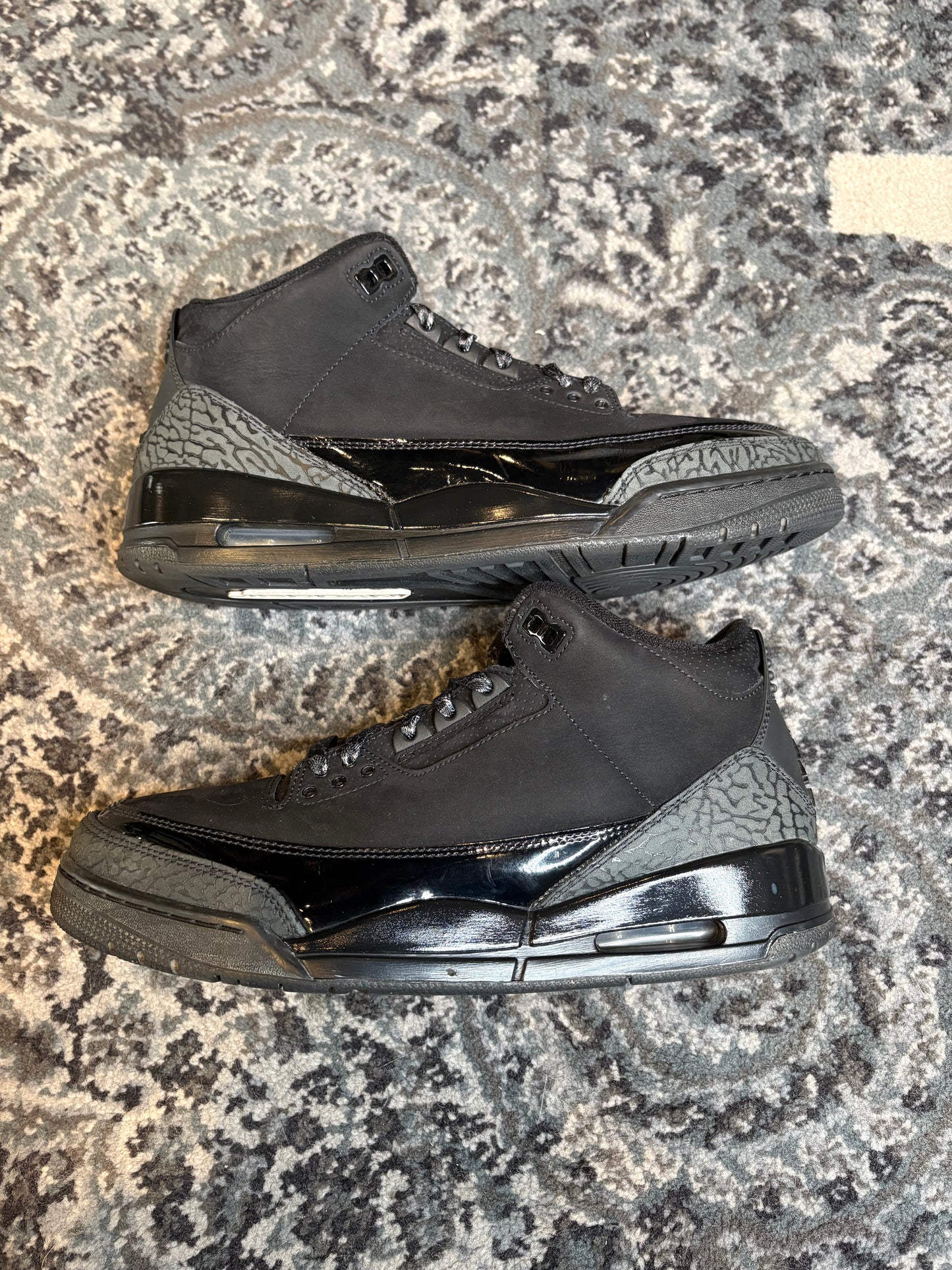 Jordan 3 Retro “Black Cats” Po Nb Size 10.5