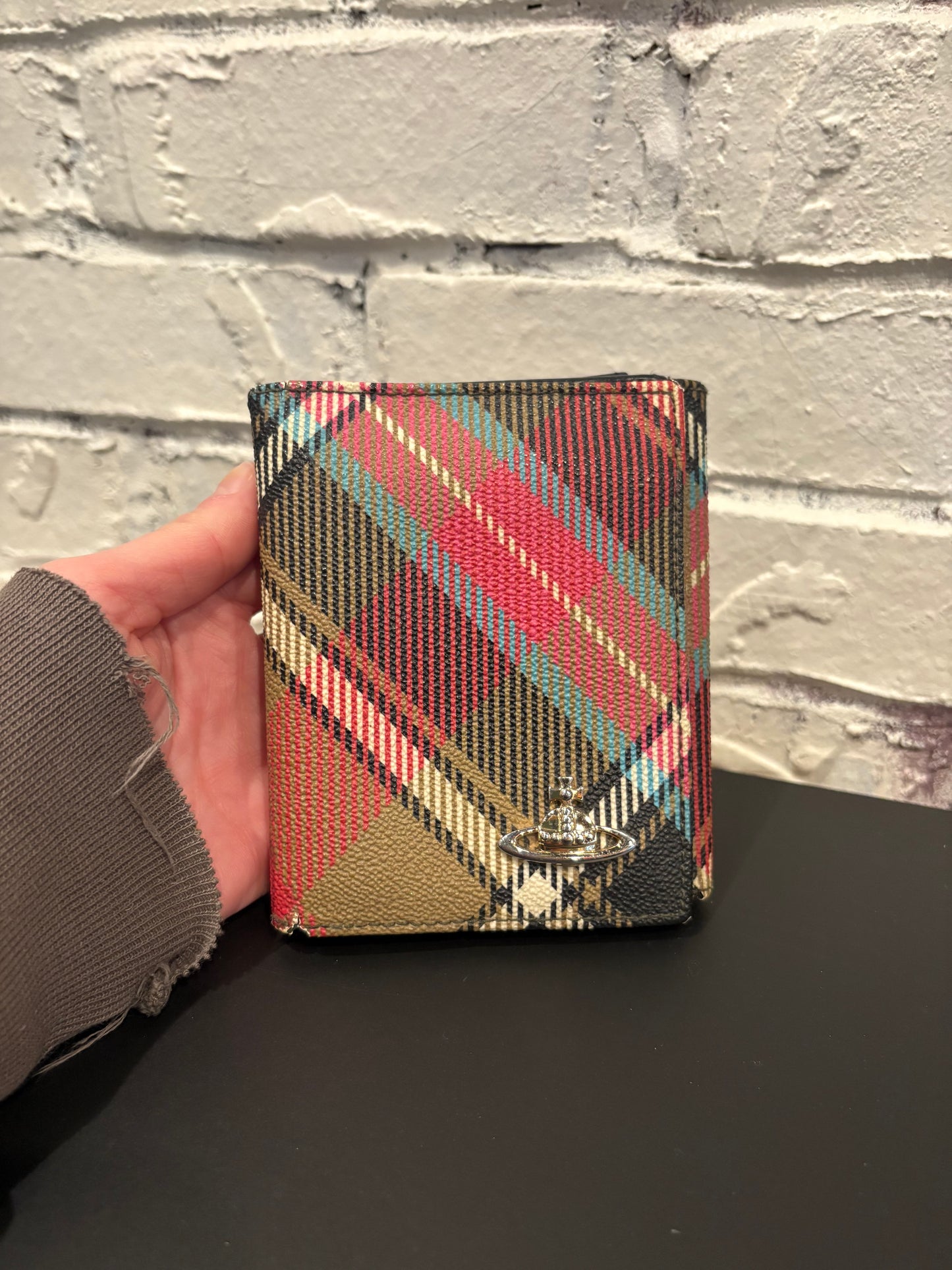 Vivienne Westwood Plaid Orb Wallet