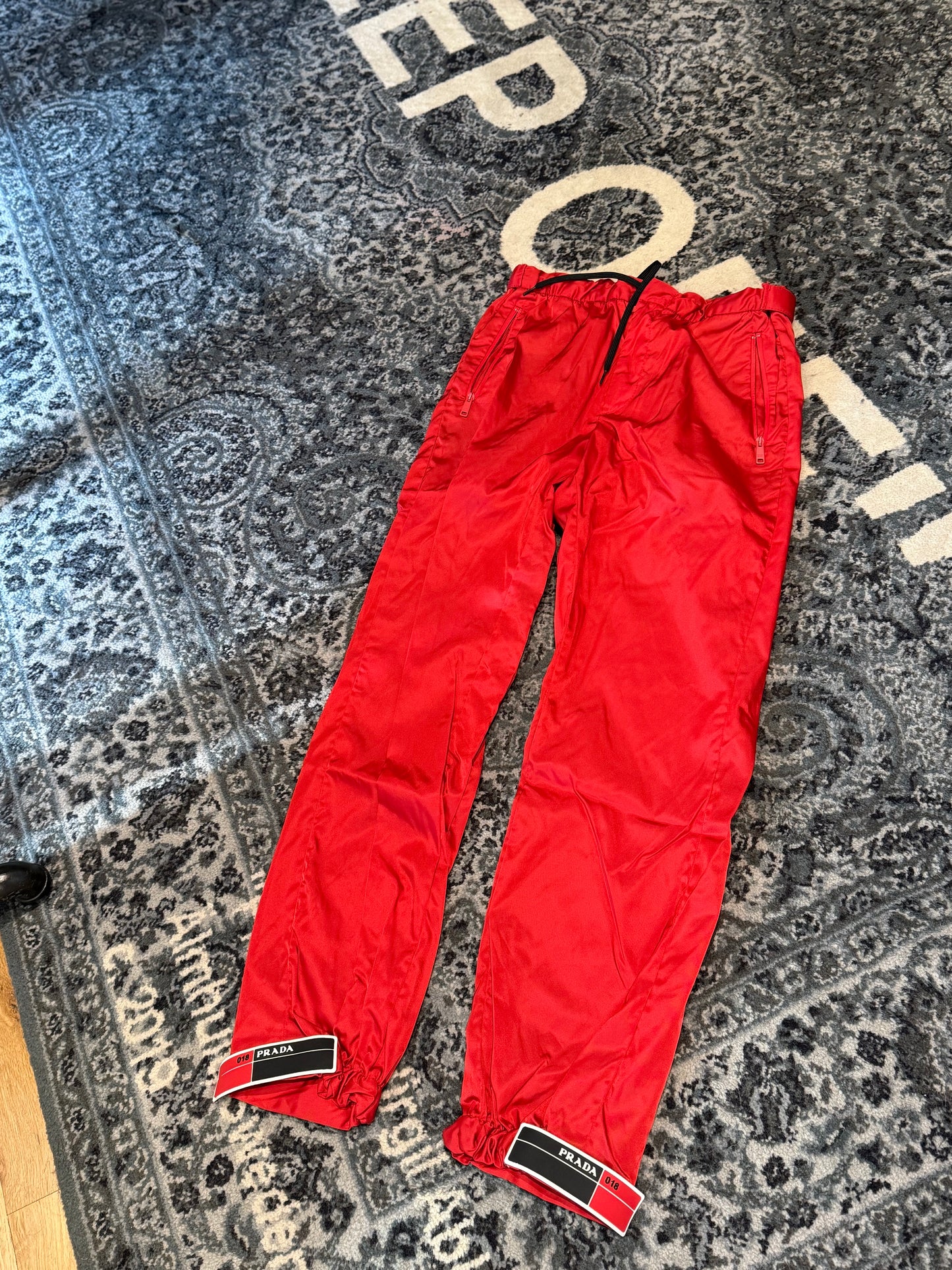 Prada Red Track Pants Size 50