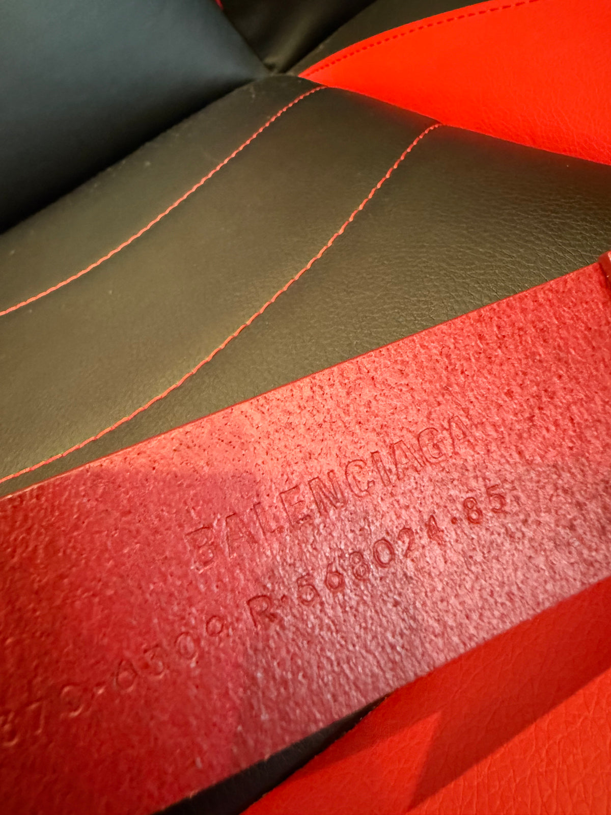 Balenciaga Belt Red/Gold