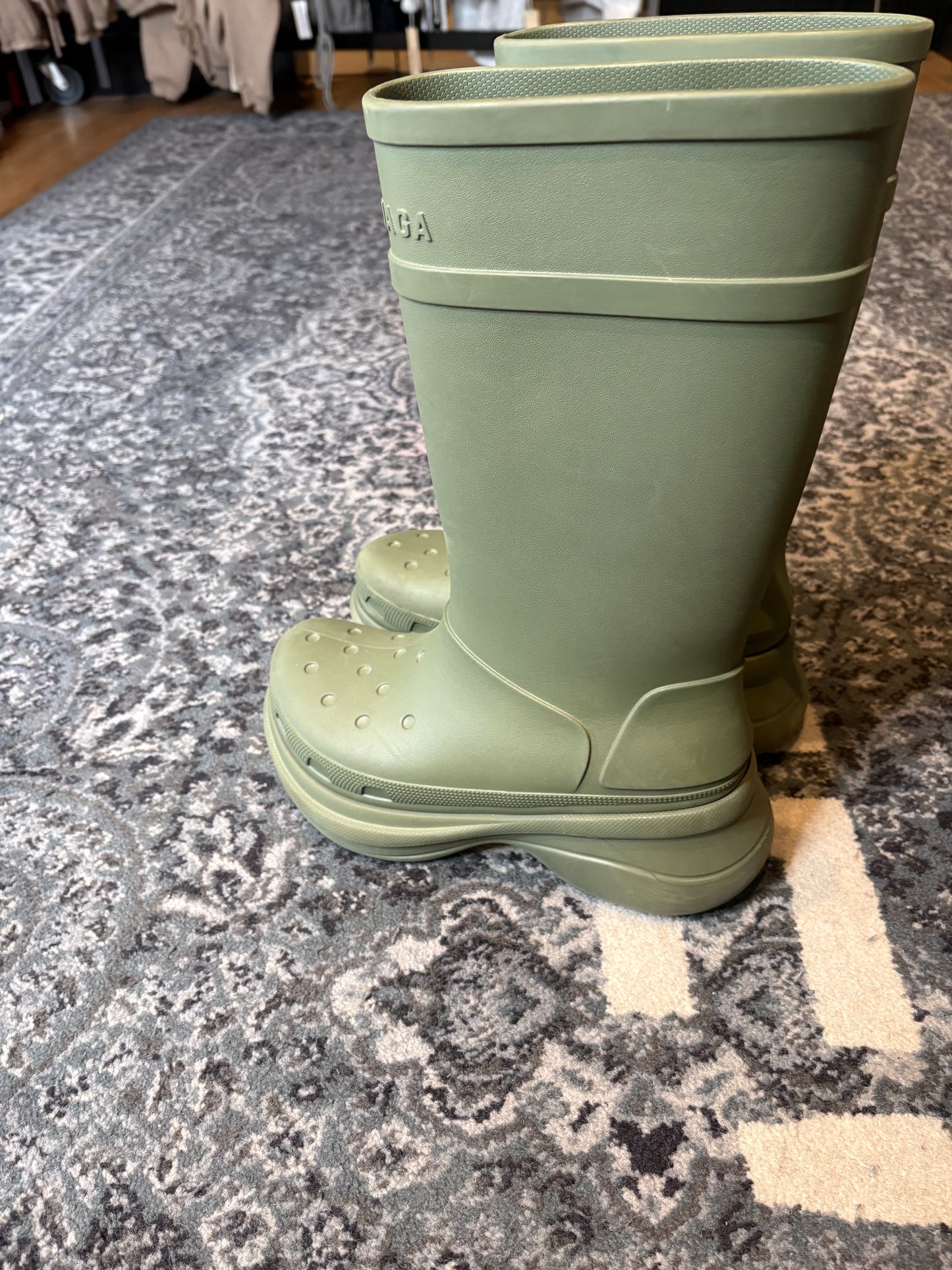 Balenciaga Croc Boot Green Clean Nb Size 9(42 EU)
