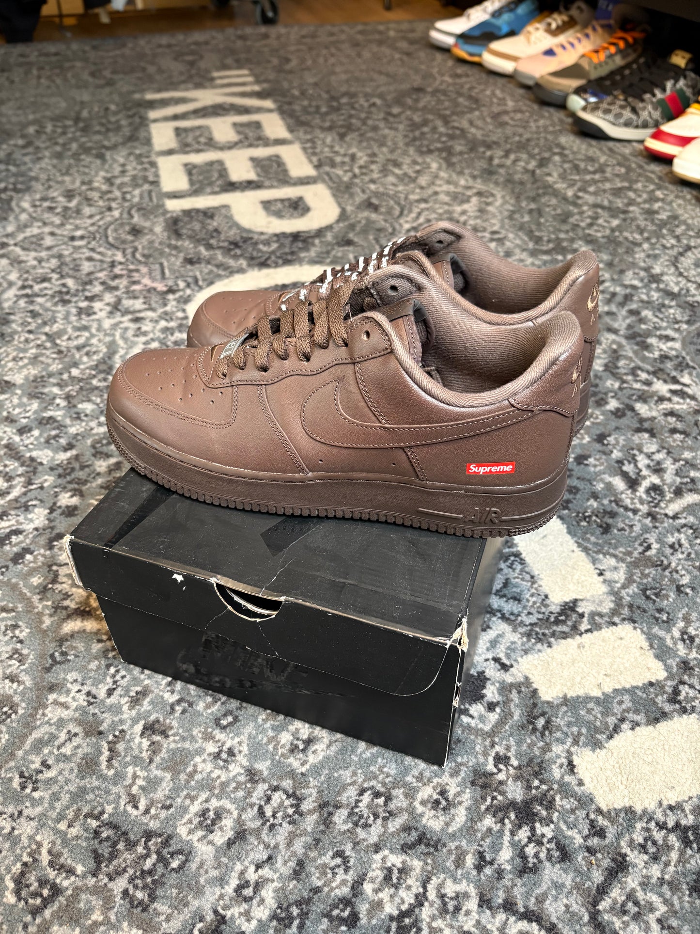Air Force 1 Supreme “Brown” Clean Og Size 10
