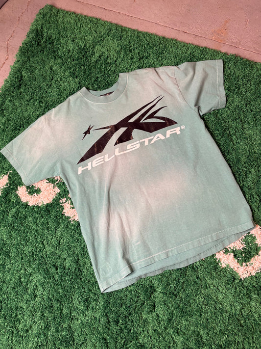 Hellstar Logo Tee Light Blue Size Medium