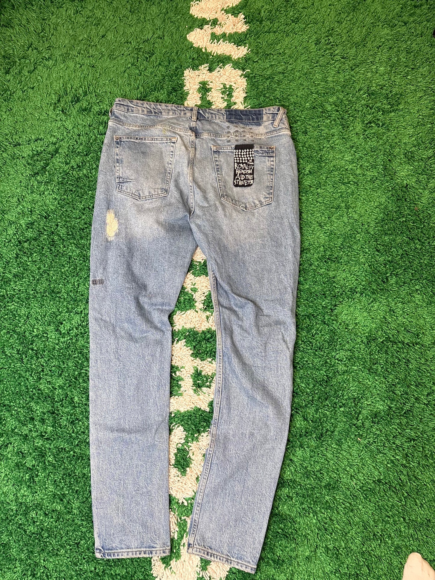 Ksubi Jeans Blue Distressed Size 38