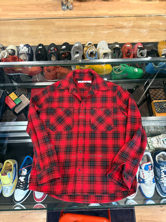 Off-White Flannel Red Size Medium