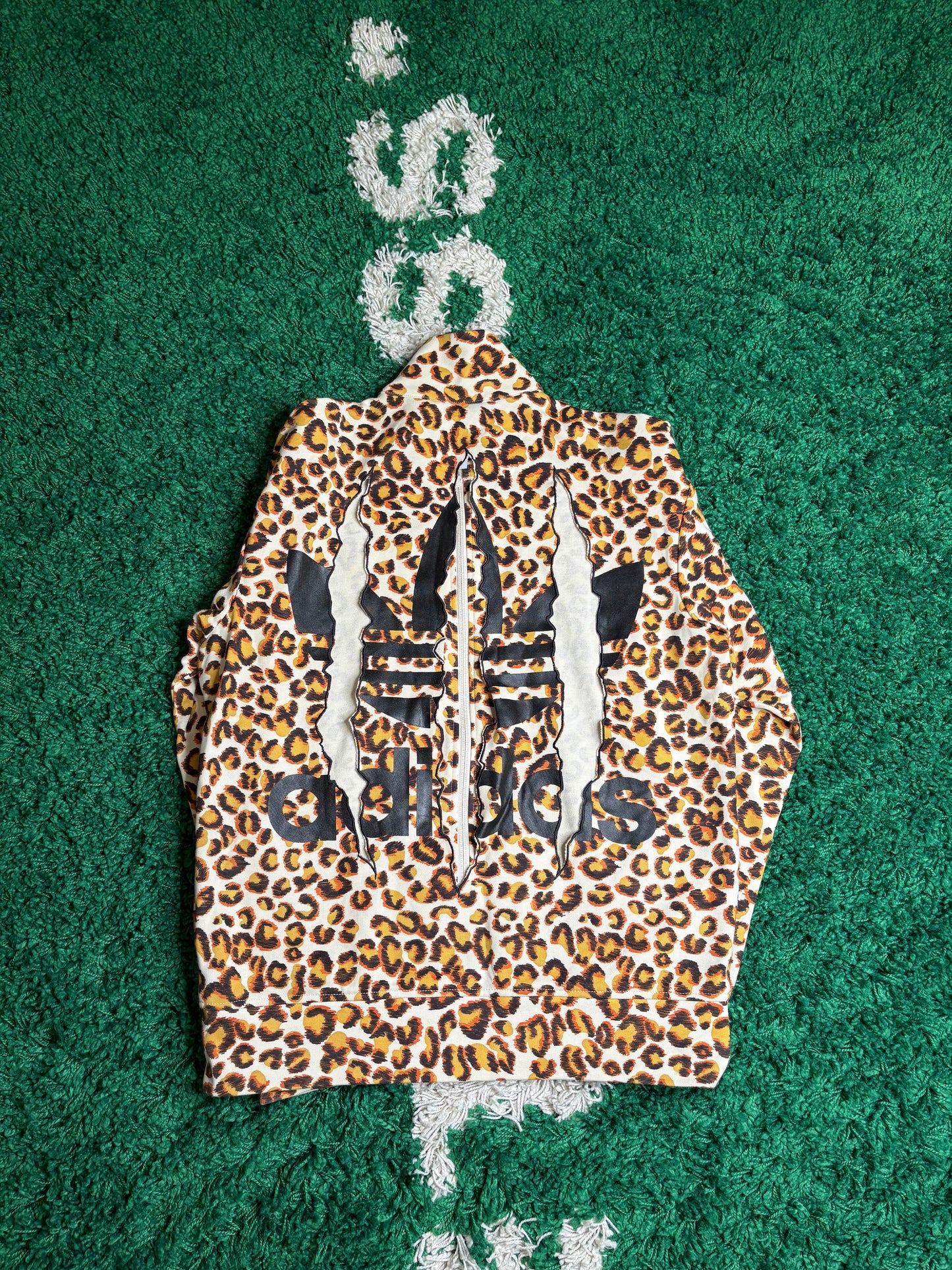 Adidas Jeremy Scott Leopard Zip Jacket Size 0