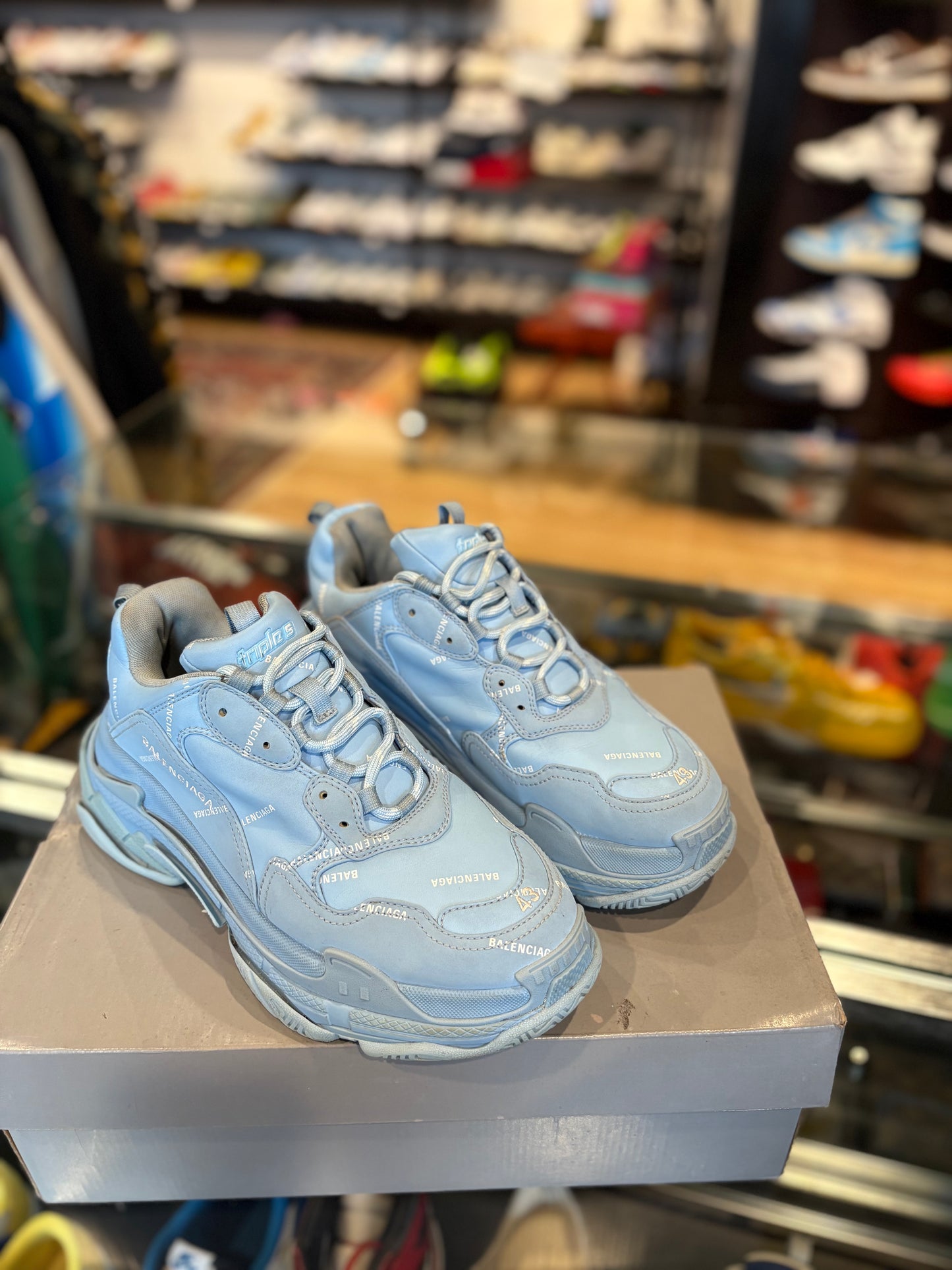 Balenciaga Triple S Baby Blue Clean Og Size 43