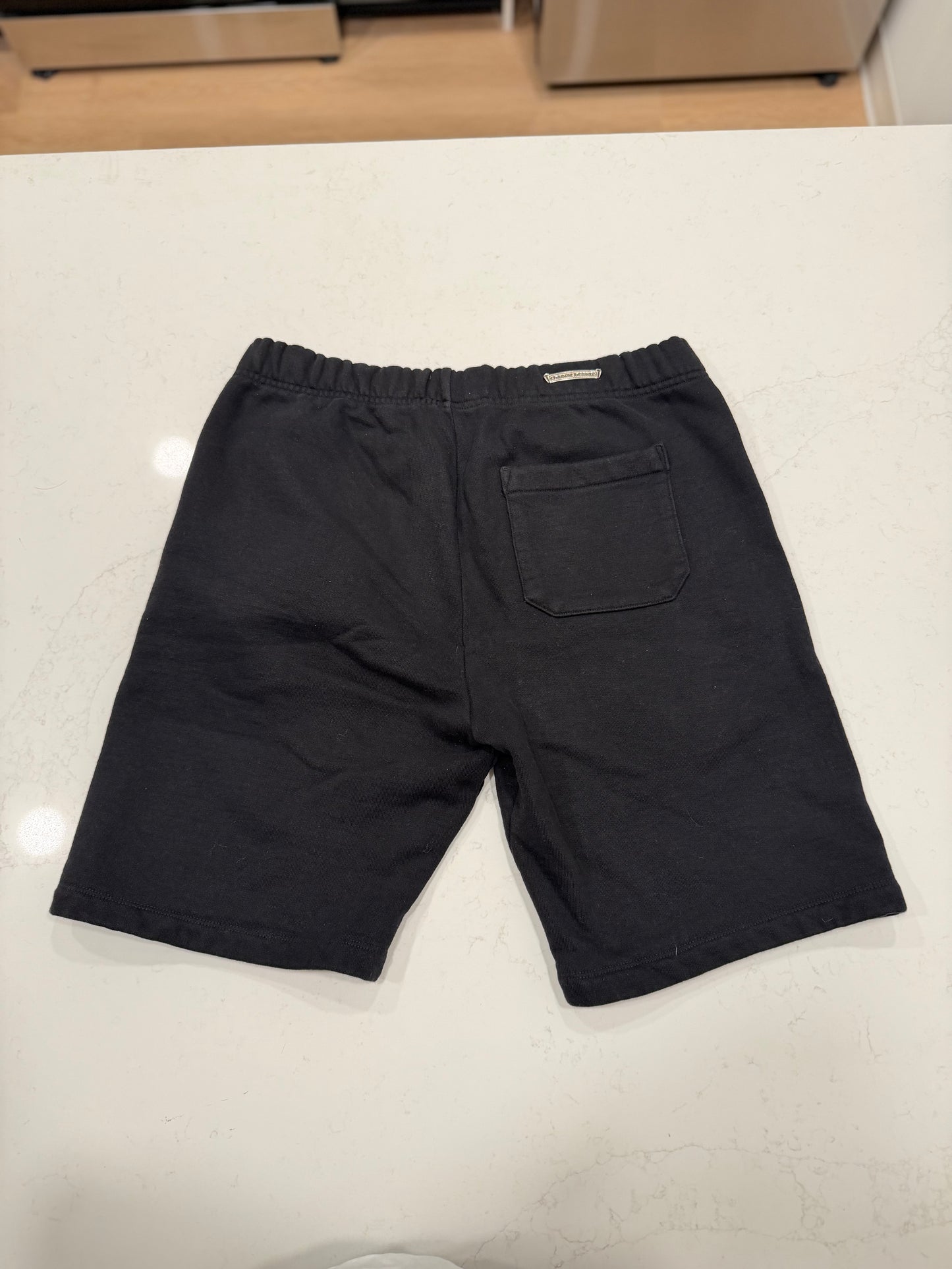 Chrome Hearts Sweat Shorts Black Embroidered Size Large