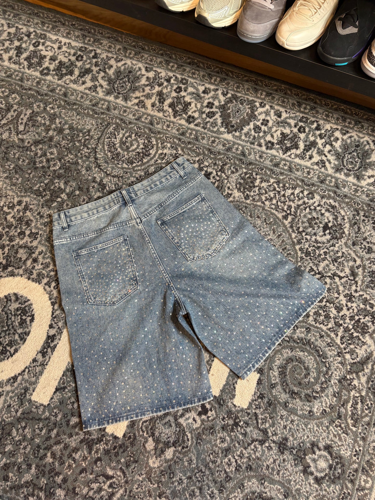 Fraternal Rhinestone Jorts Size 32