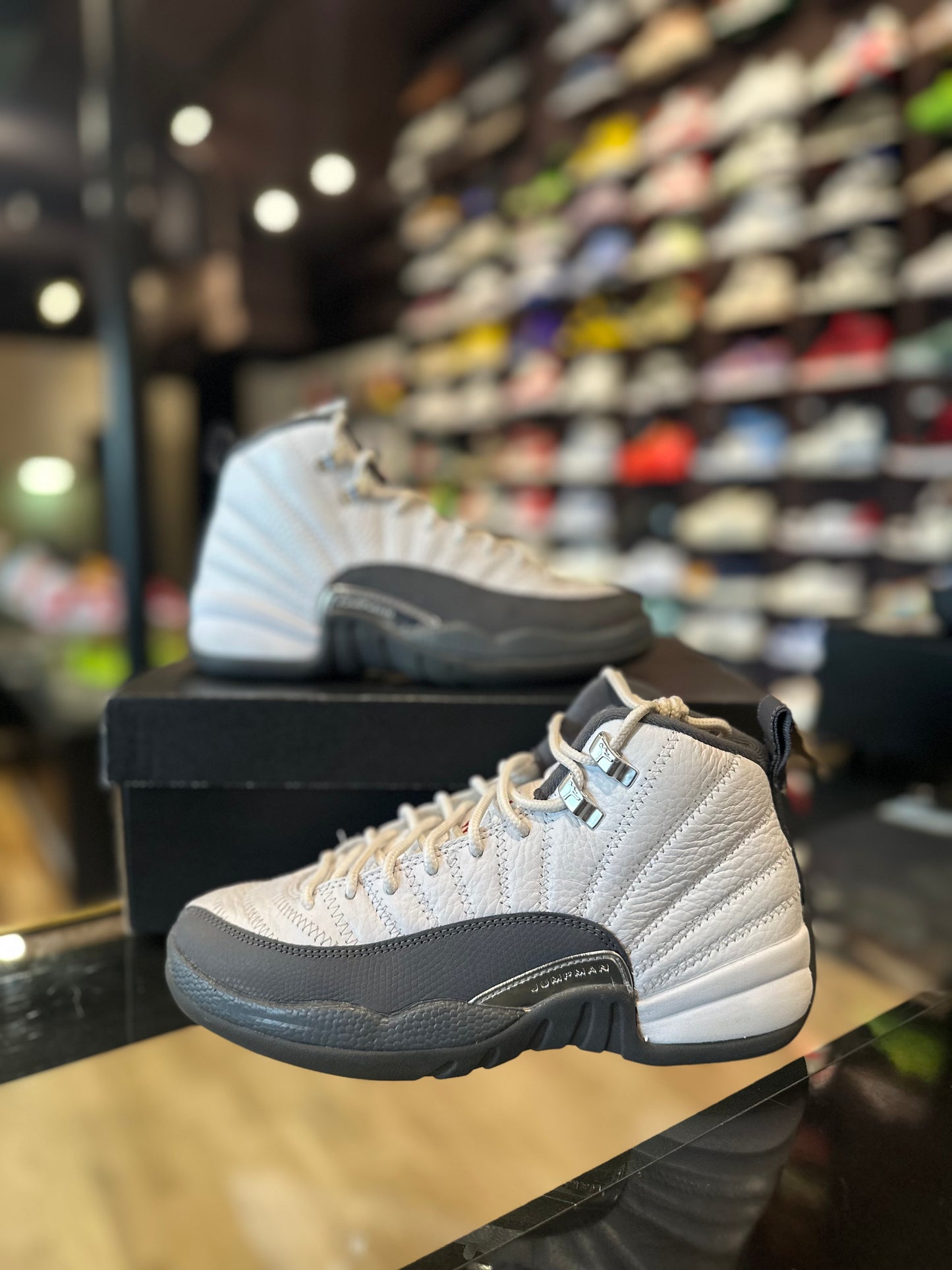 Jordan 12 White Grey Sz 5.5 Clean OG All