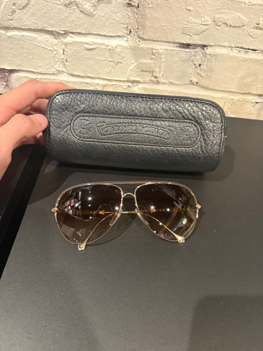 Chrome Hearts Gold Sunglasses